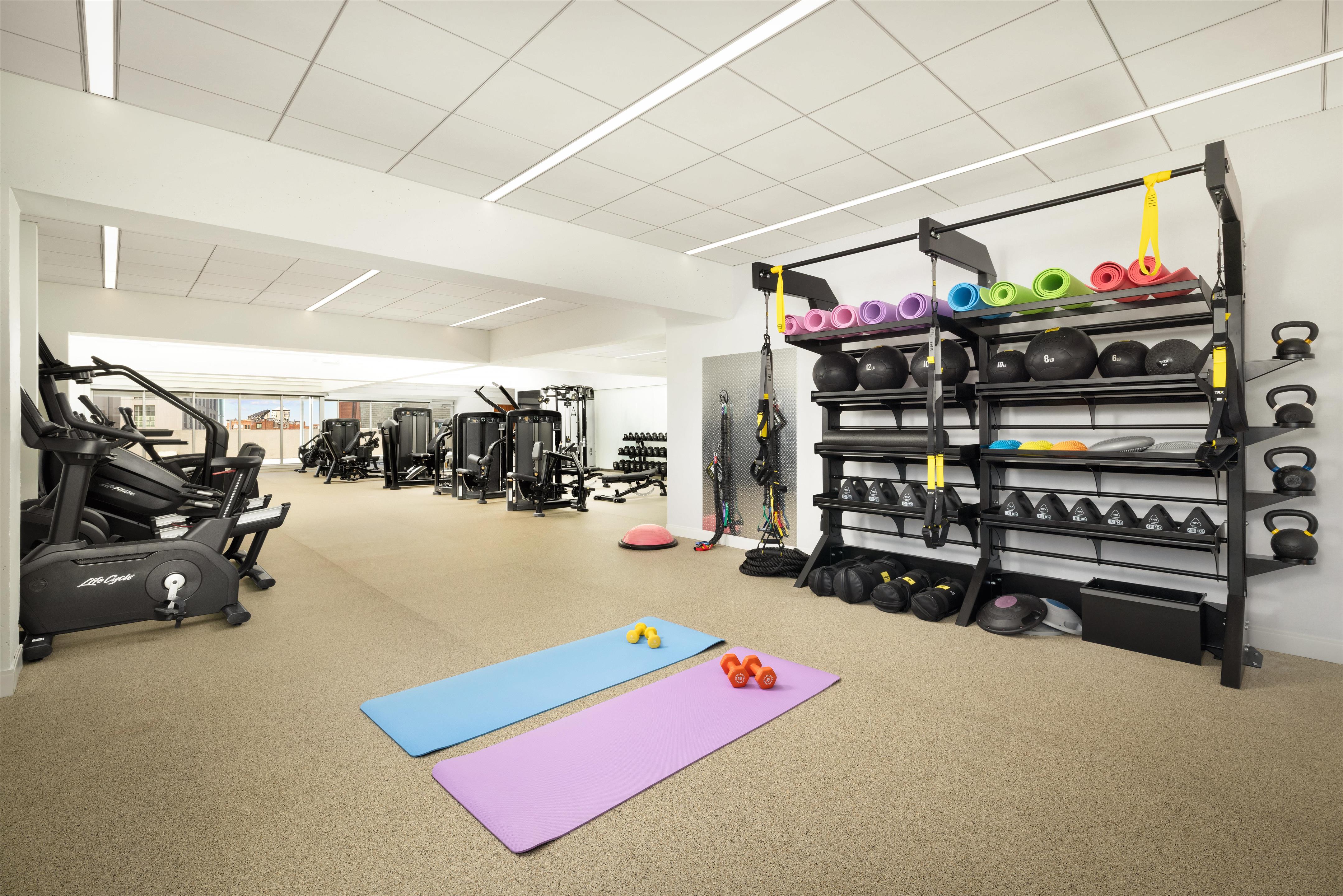 Health club fitness center gym | Hilton Boston Back Bay