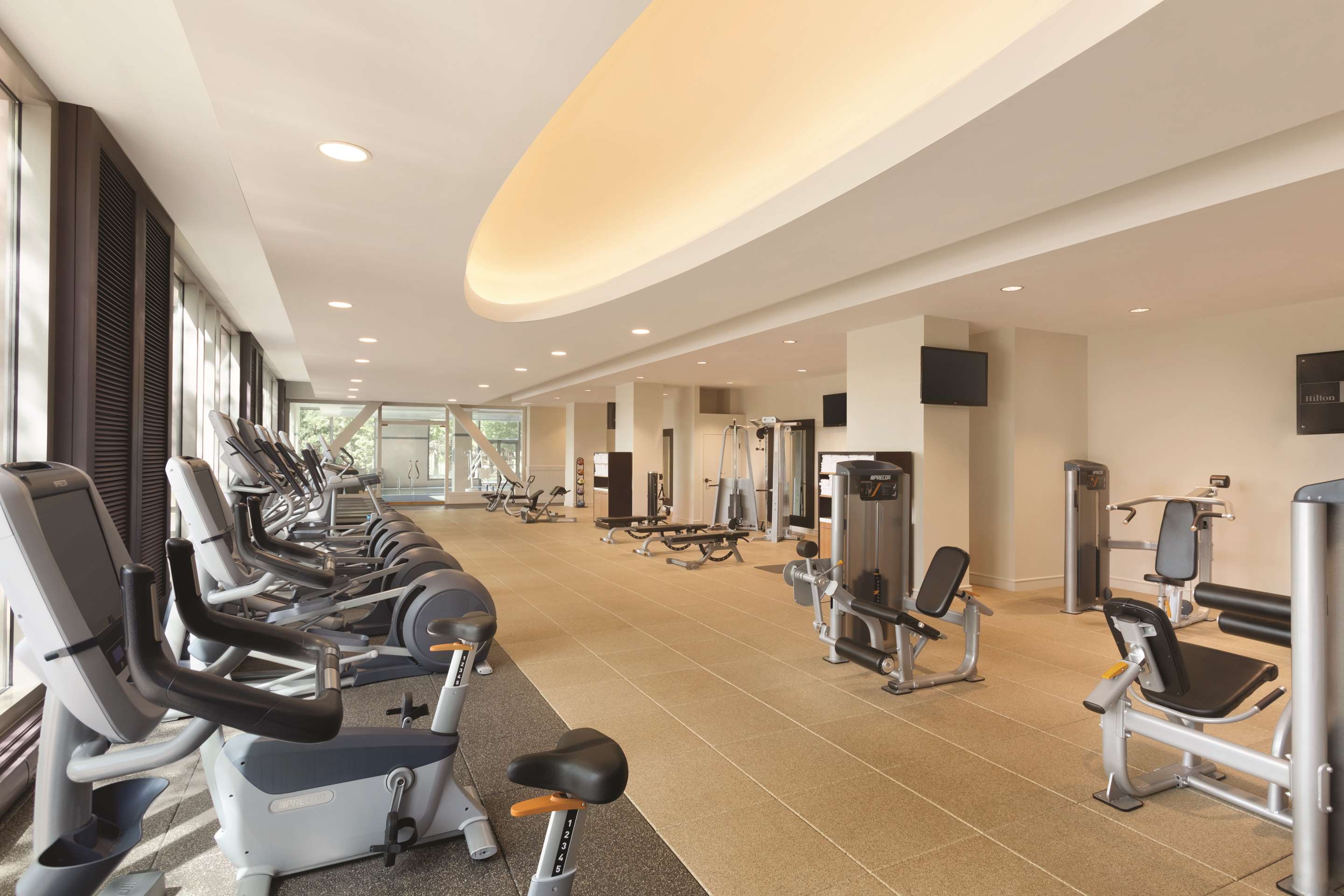 Health club fitness center gym | Hilton Boston Logan Airport
