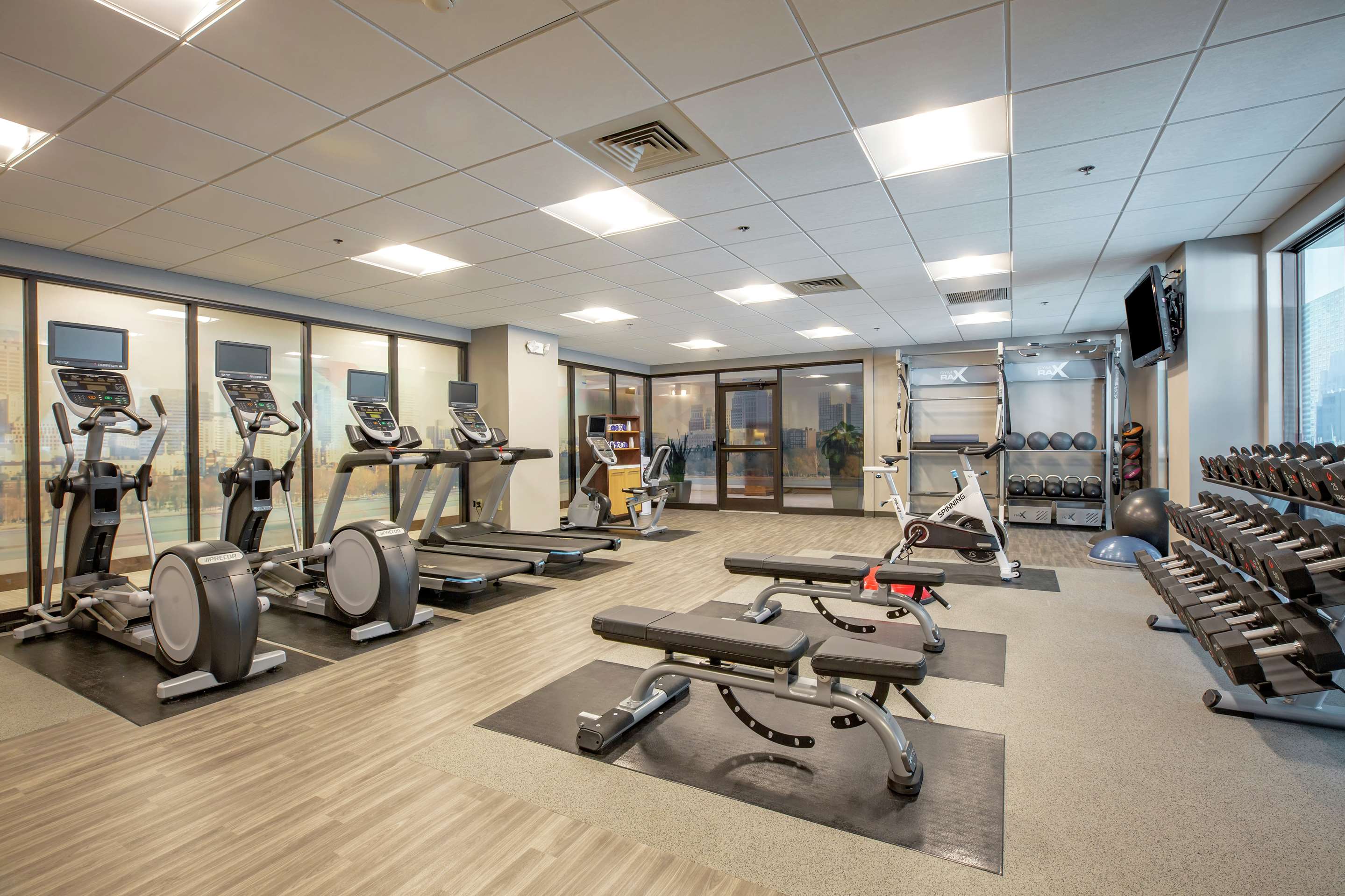 Health club fitness center gym | Hilton Garden Inn Boston/Waltham