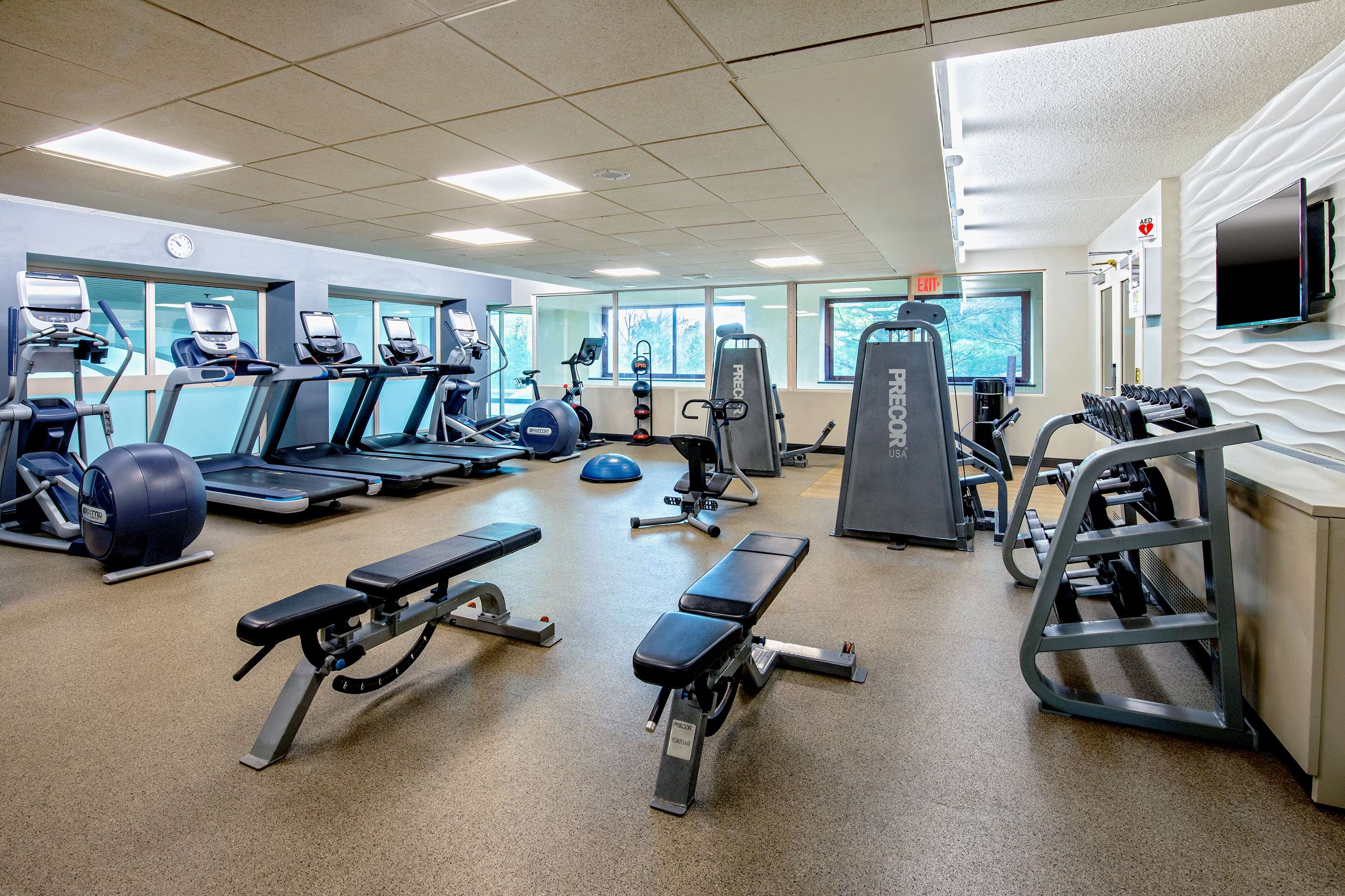 Health club fitness center gym | Embassy Suites by Hilton Boston Waltham