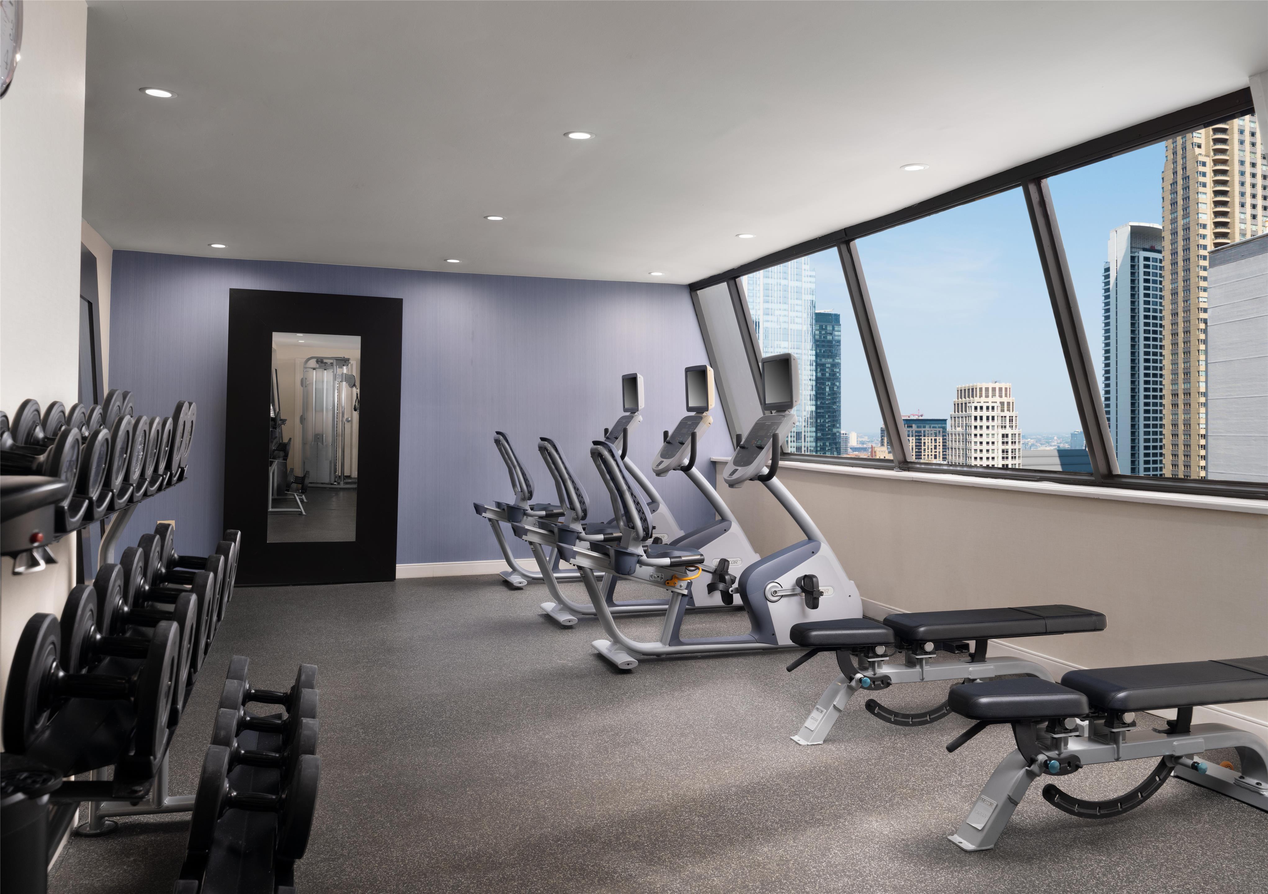 Health club fitness center gym | Homewood Suites by Hilton Chicago Downtown/Magnificent Mile