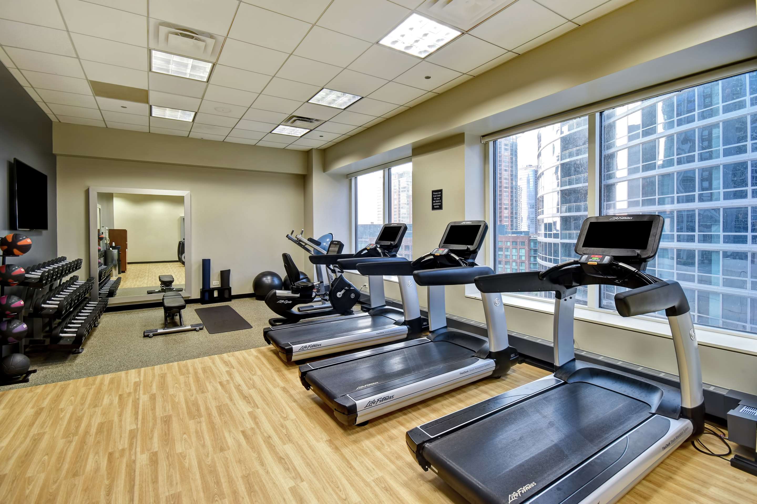 Health club fitness center gym | Embassy Suites by Hilton Chicago Downtown Magnificent Mile