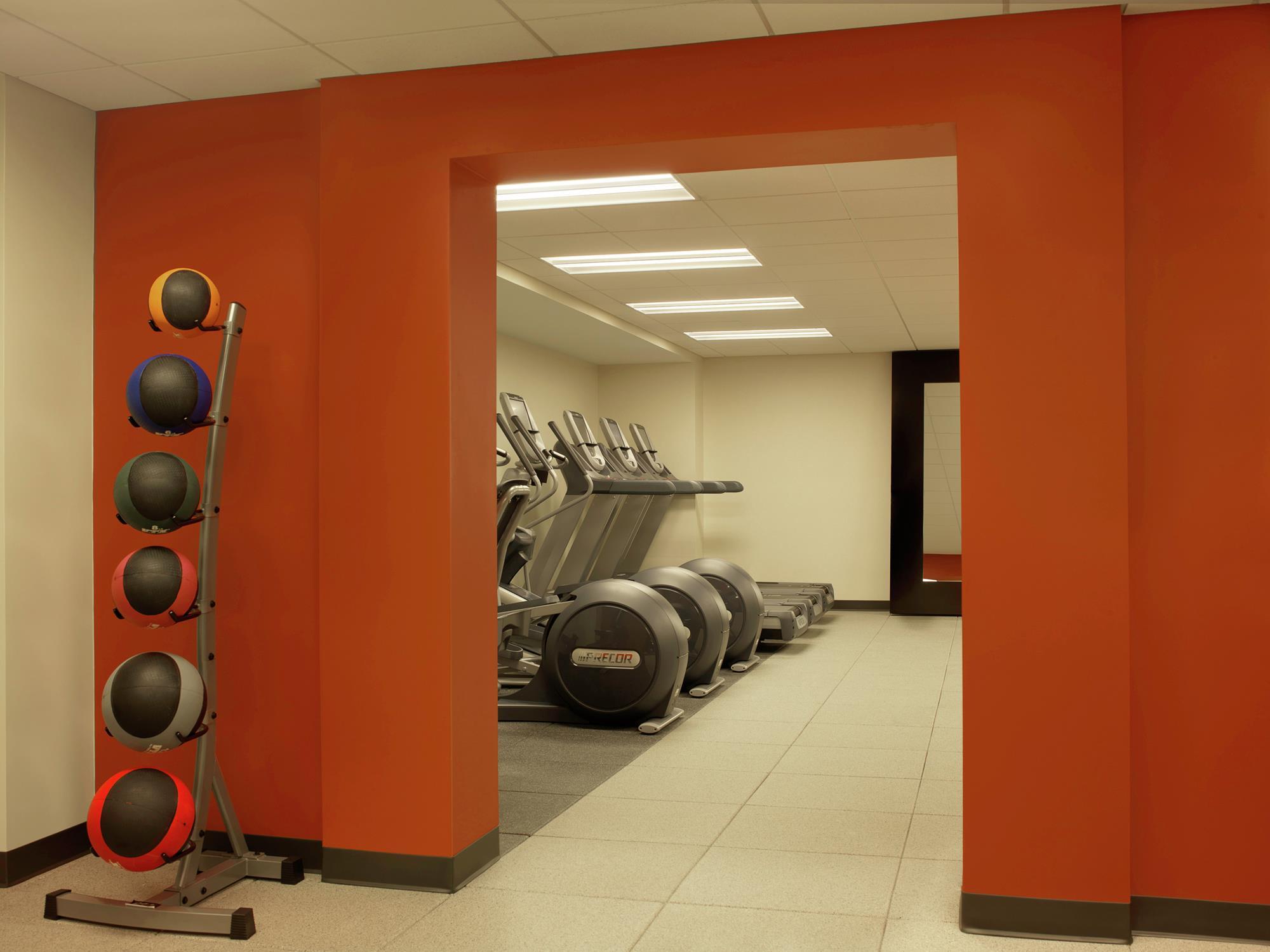 Health club fitness center gym | Doubletree by Hilton Cedar Rapids Convention Complex