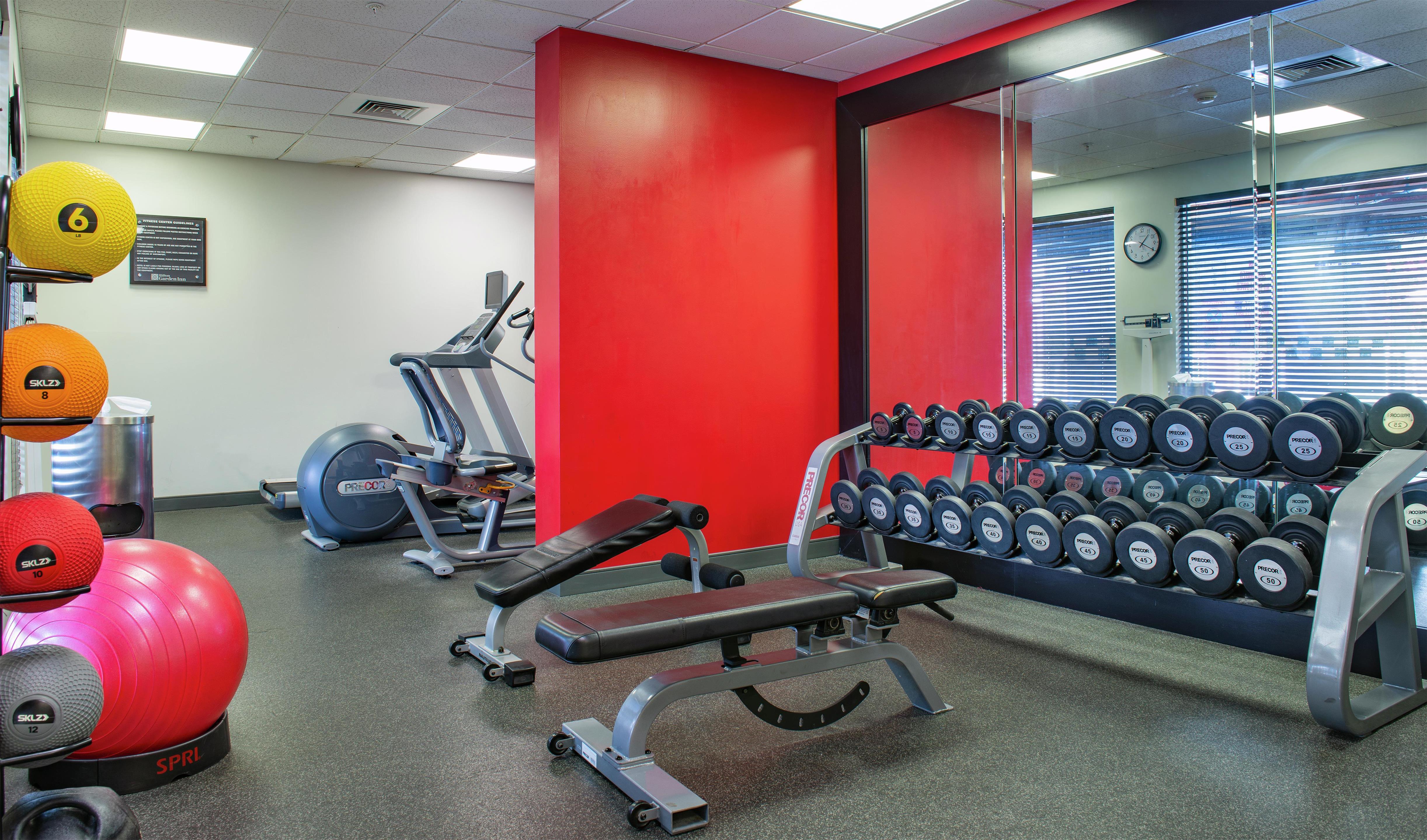 Health club fitness center gym | Hilton Garden Inn Charlotte Pineville