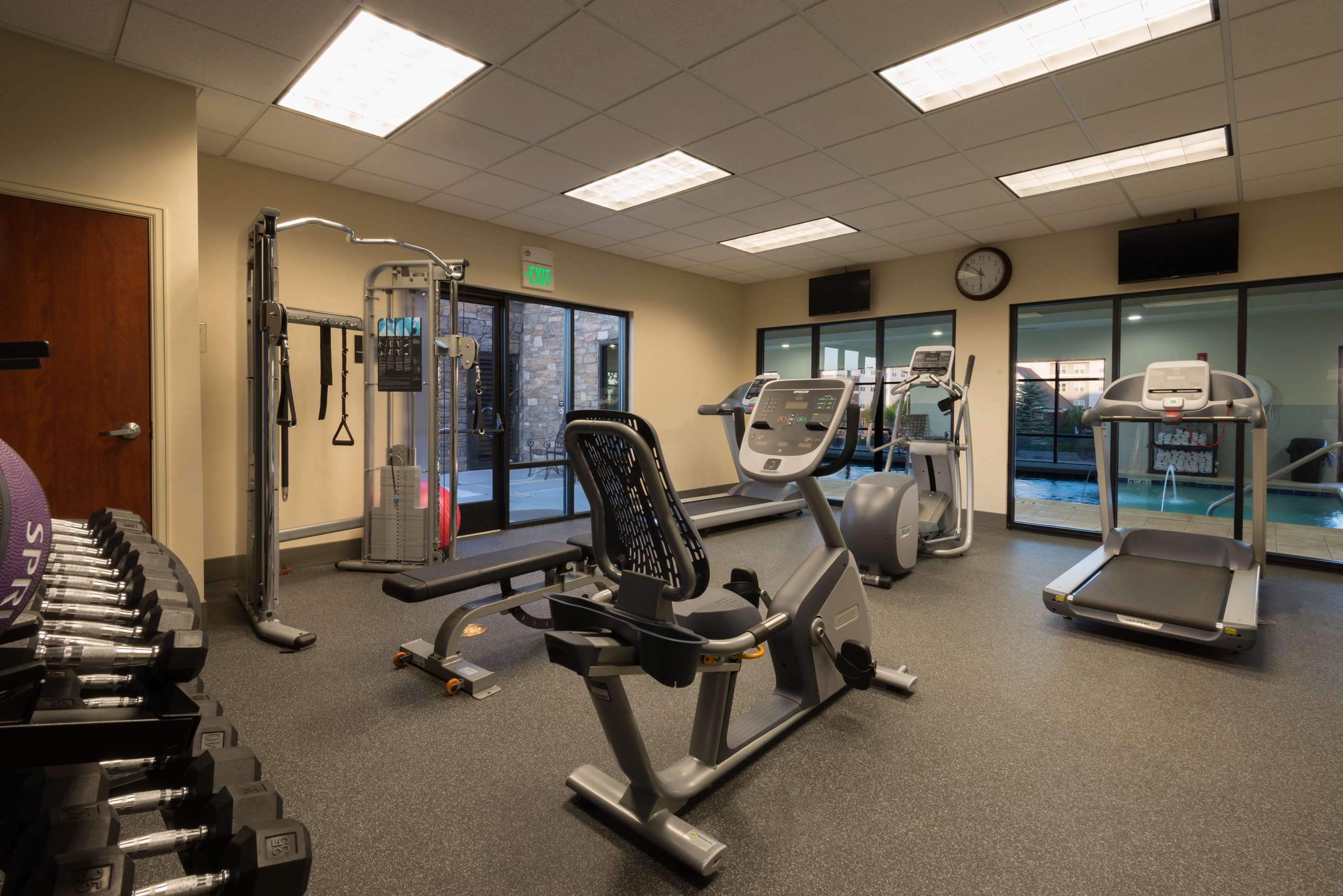 Health club fitness center gym | Hampton Inn & Suites Colorado Springs/Air Force Academy