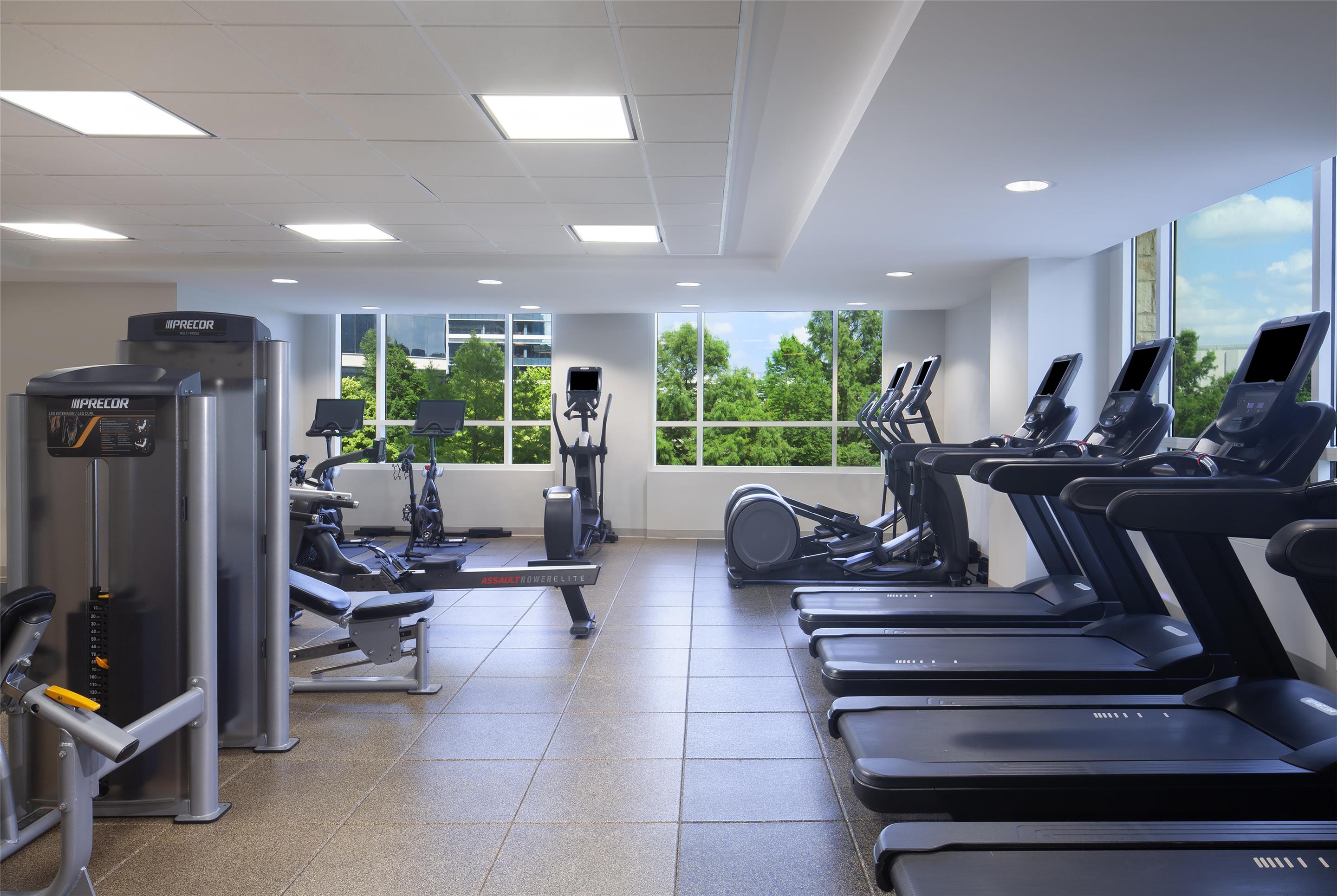 Health club fitness center gym | Hilton Dallas/Plano Granite Park