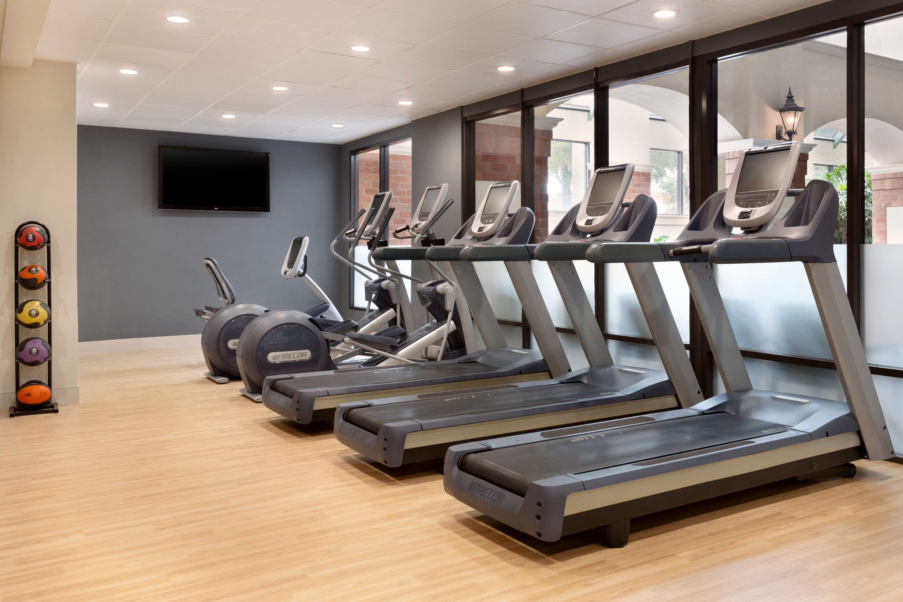Health club fitness center gym | Embassy Suites by Hilton Dallas DFW Airport South