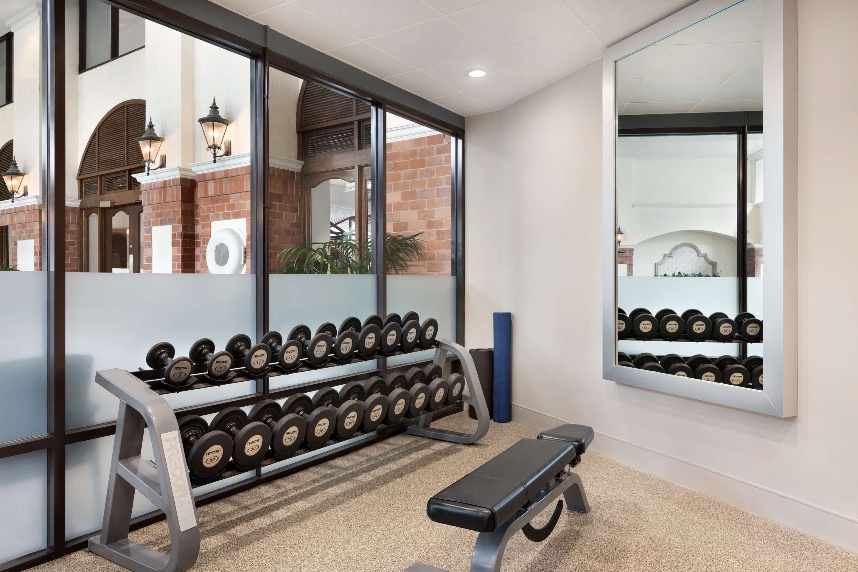 Health club fitness center gym | Embassy Suites by Hilton Dallas DFW Airport South