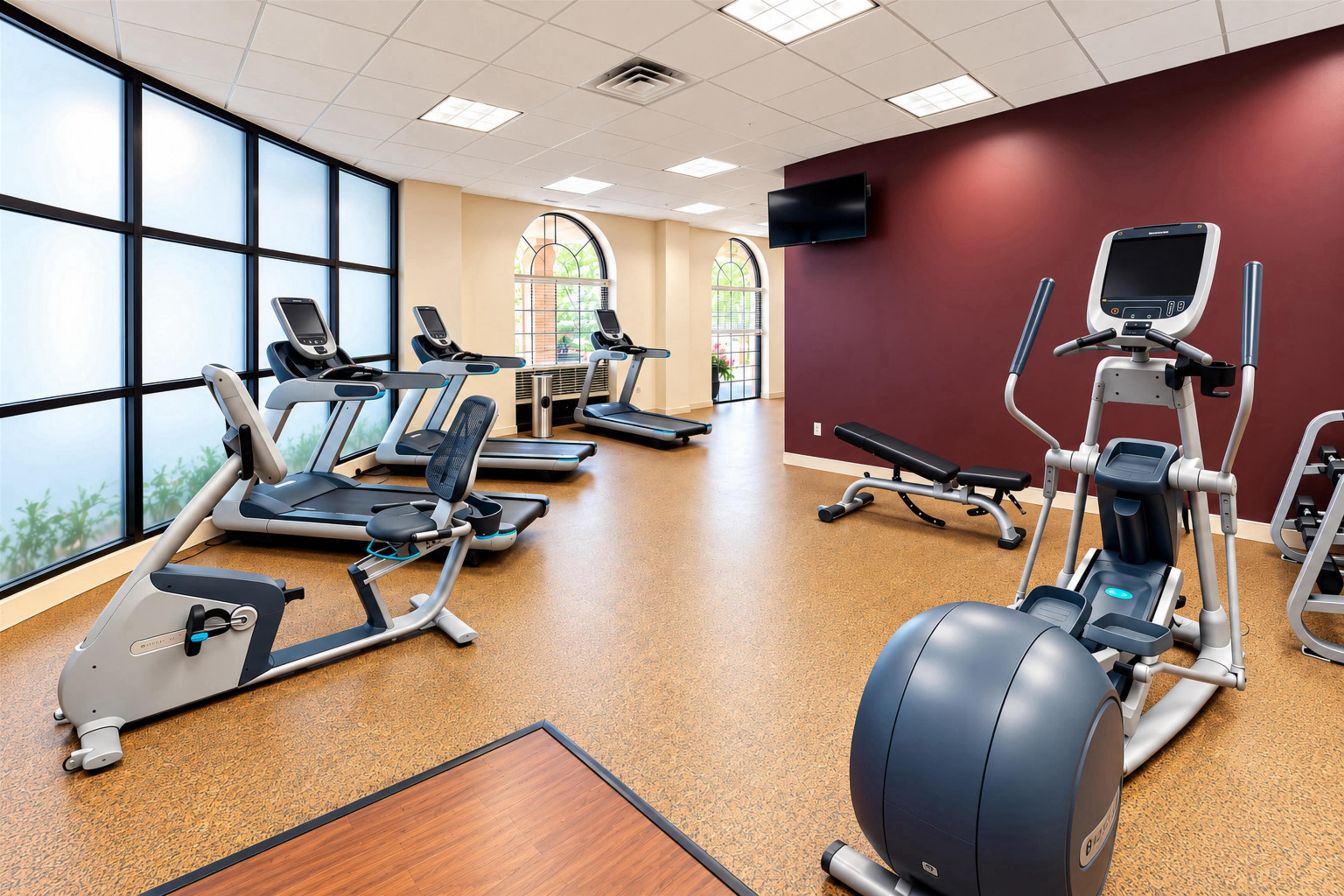 Health club fitness center gym | Embassy Suites Hotel Des Moines Downtown