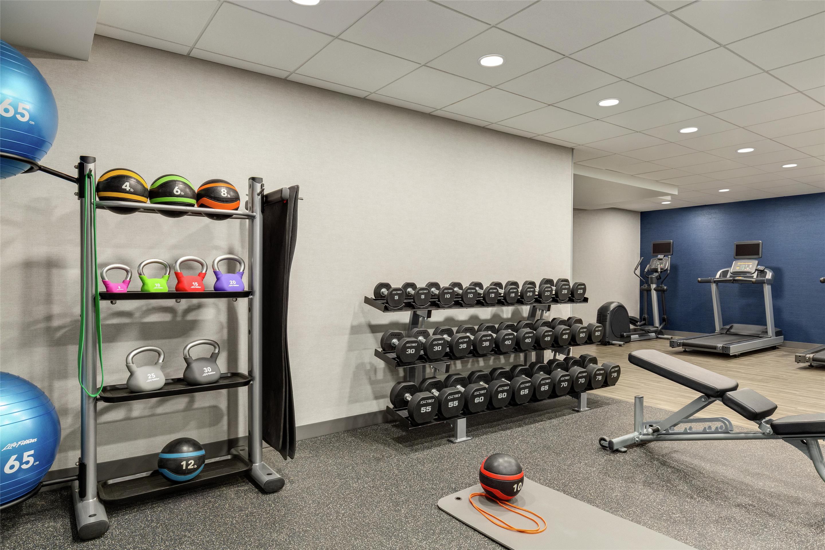 Health club fitness center gym | Hampton Inn Deadwood at Tin Lizzie Gaming Resort
