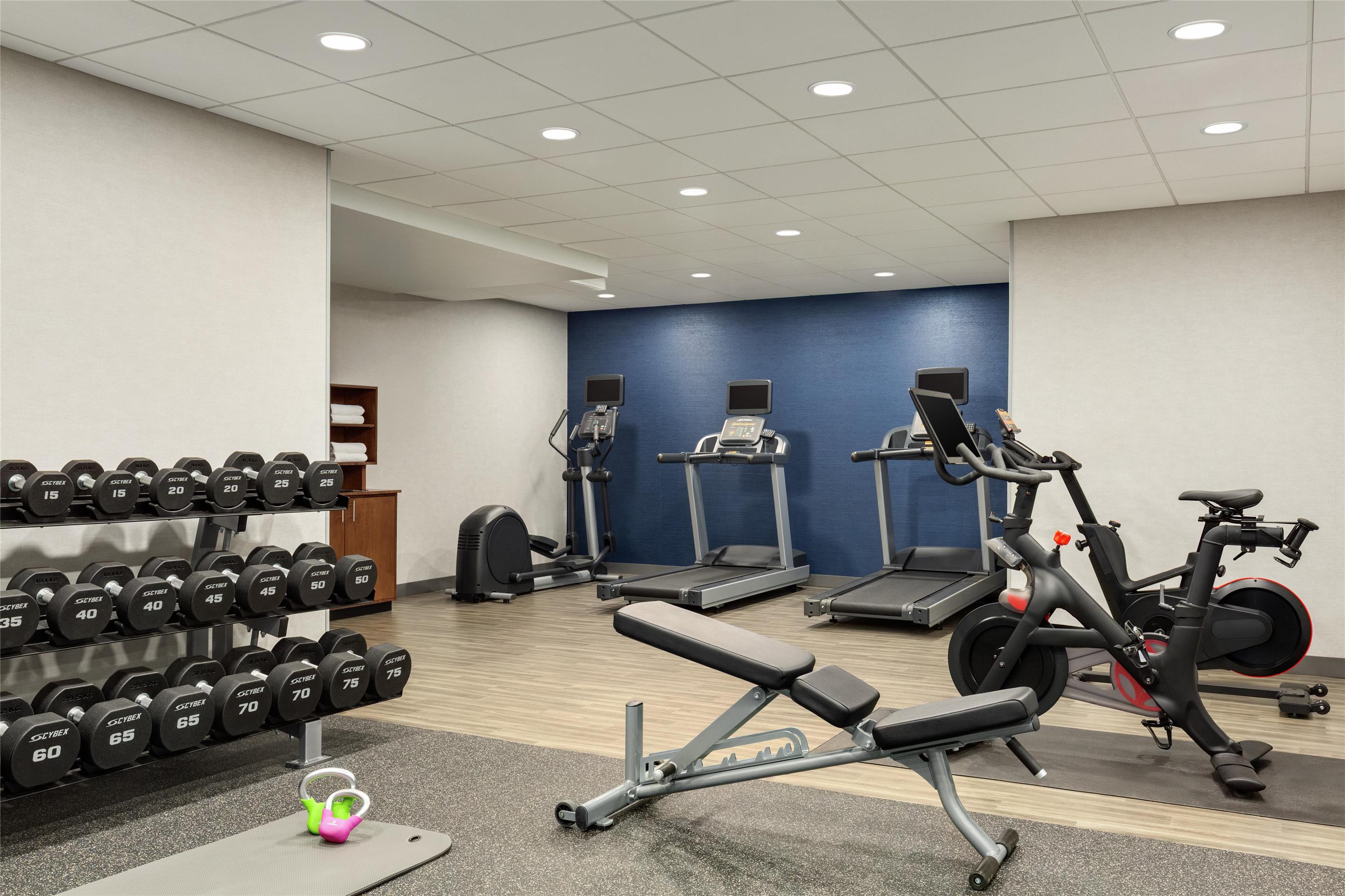 Health club fitness center gym | Hampton Inn Deadwood at Tin Lizzie Gaming Resort