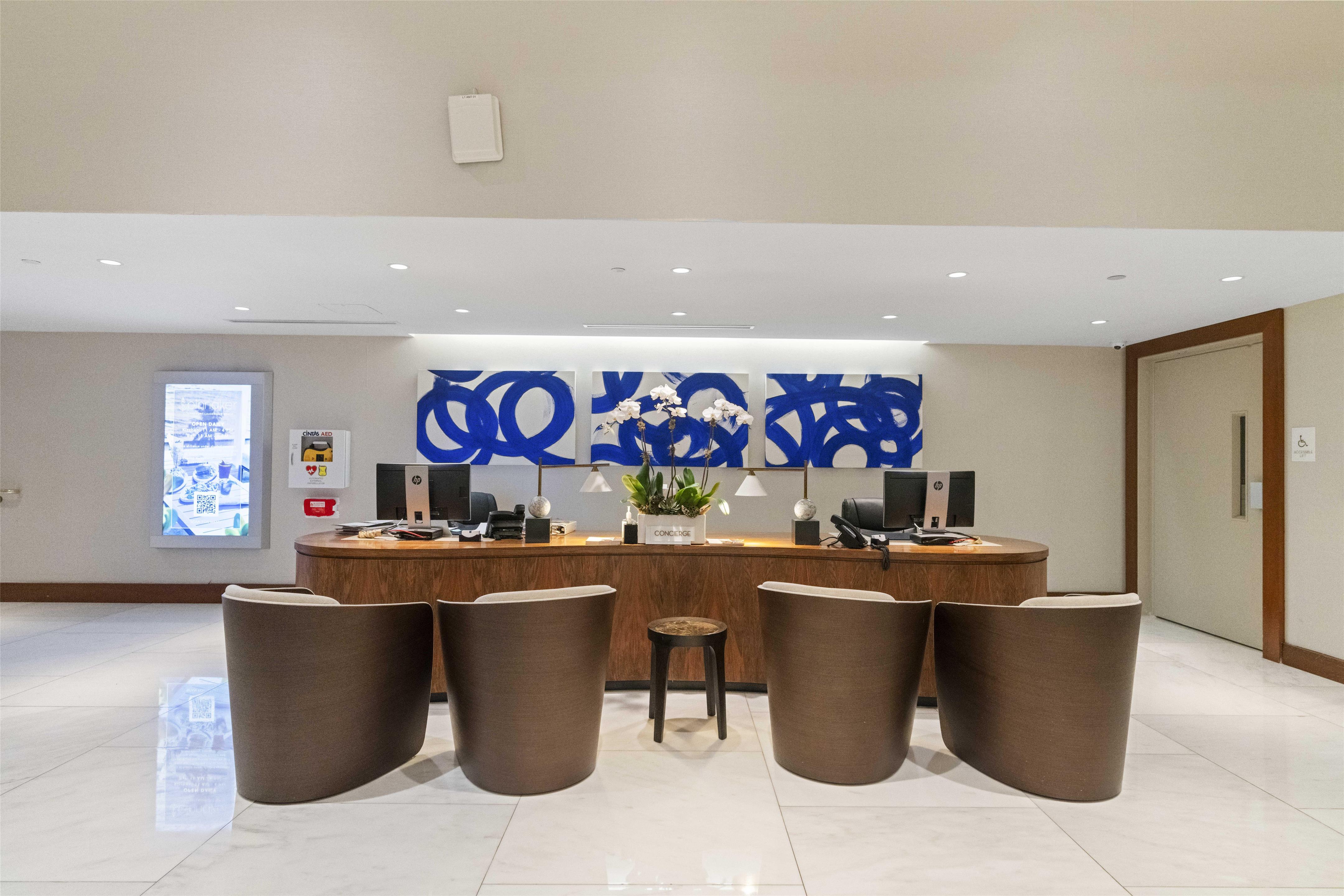 Reception | Conrad Fort Lauderdale Beach