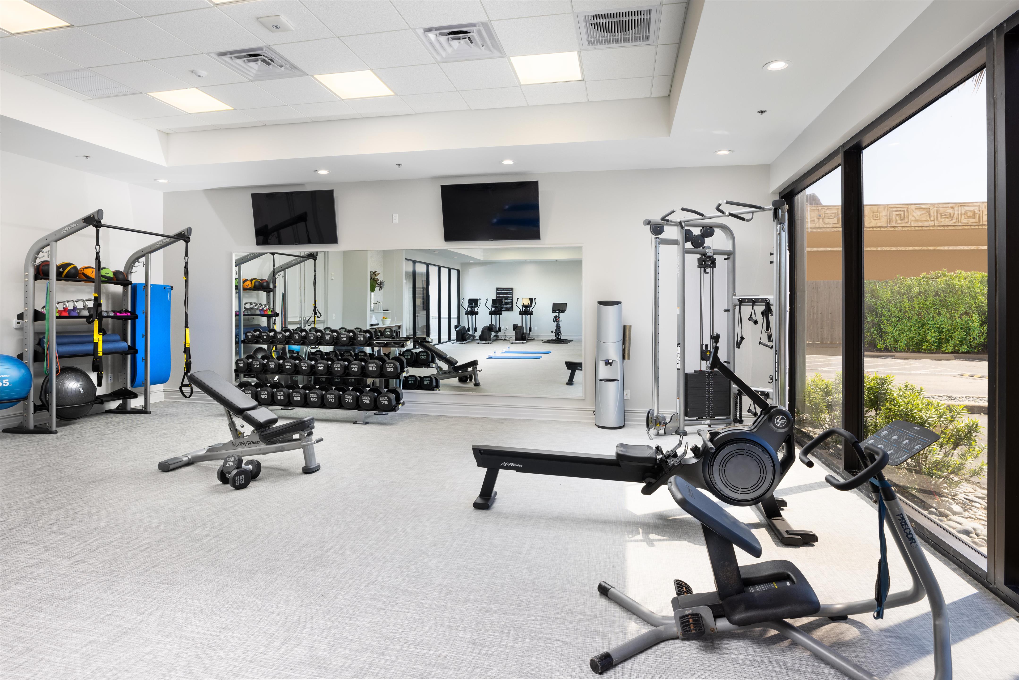Health club fitness center gym | Hilton Galveston Island Resort