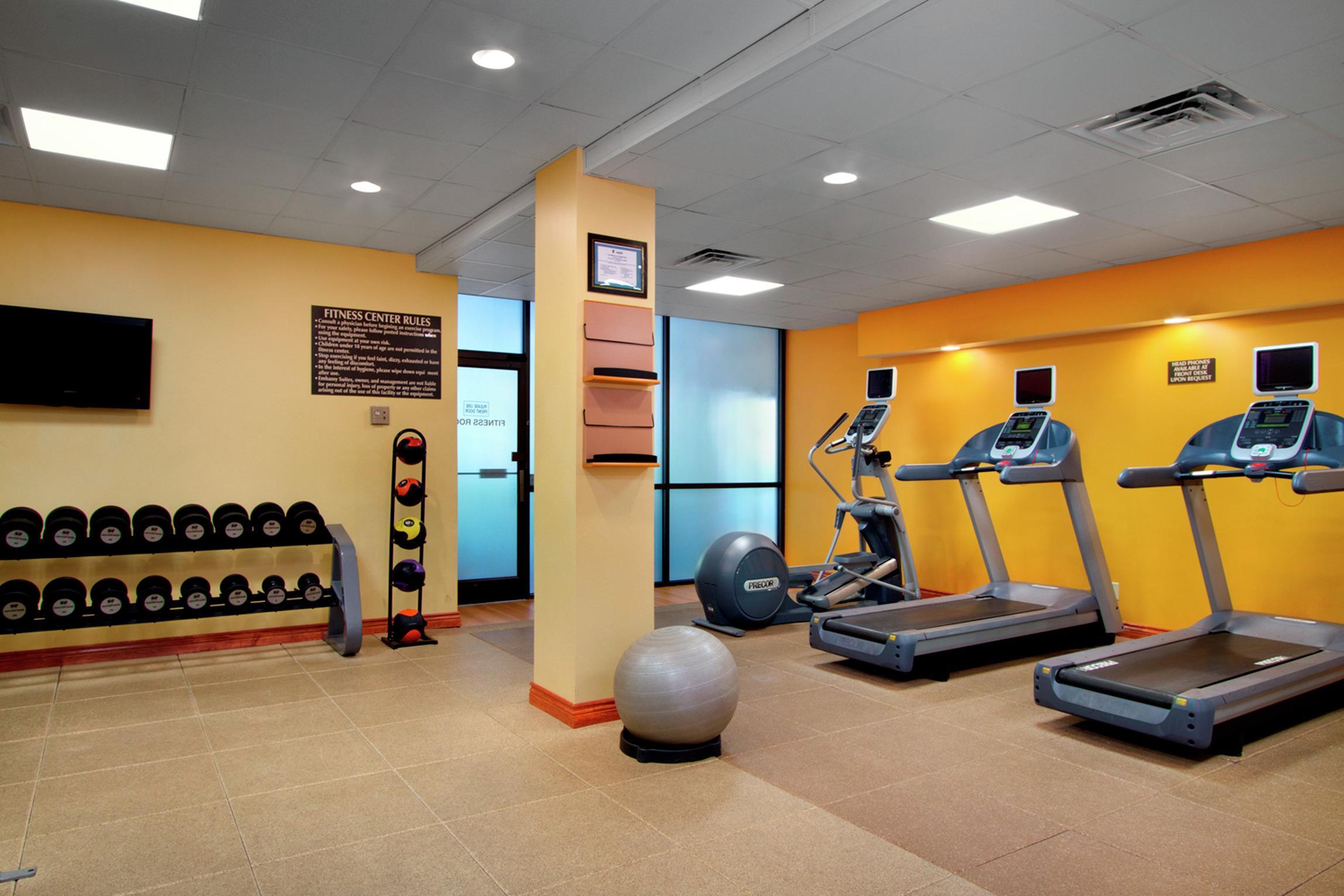 Health club fitness center gym | Embassy Suites by Hilton Greensboro Airport