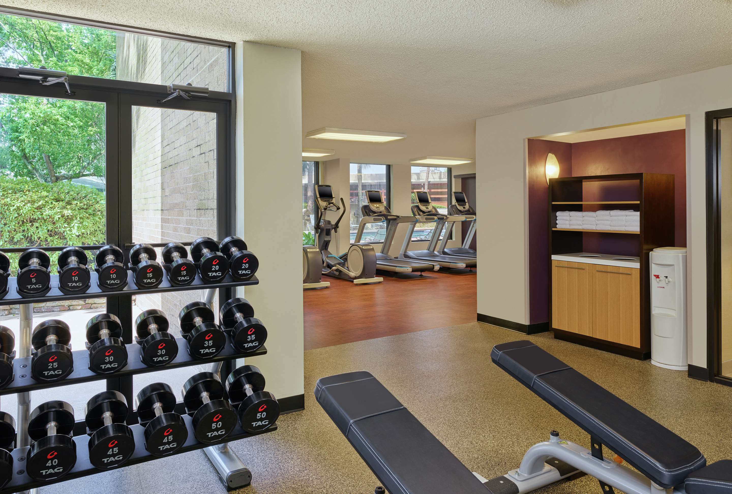 Health club fitness center gym | DoubleTree by Hilton Houston Intercontinental Airport