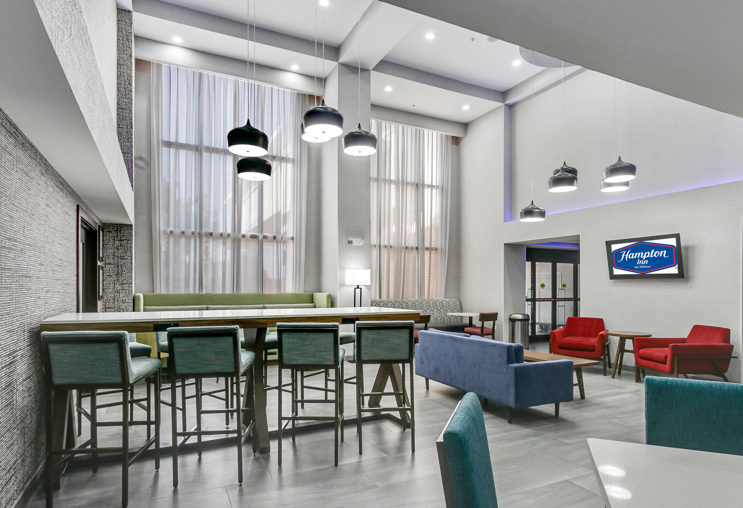 Lobby | Hampton Inn Houston-Pearland