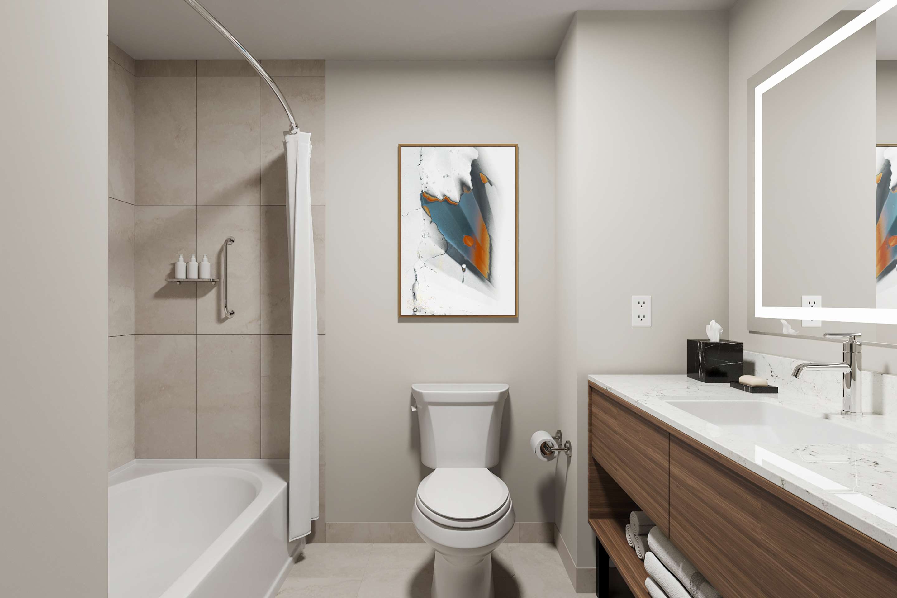 Guest room bath