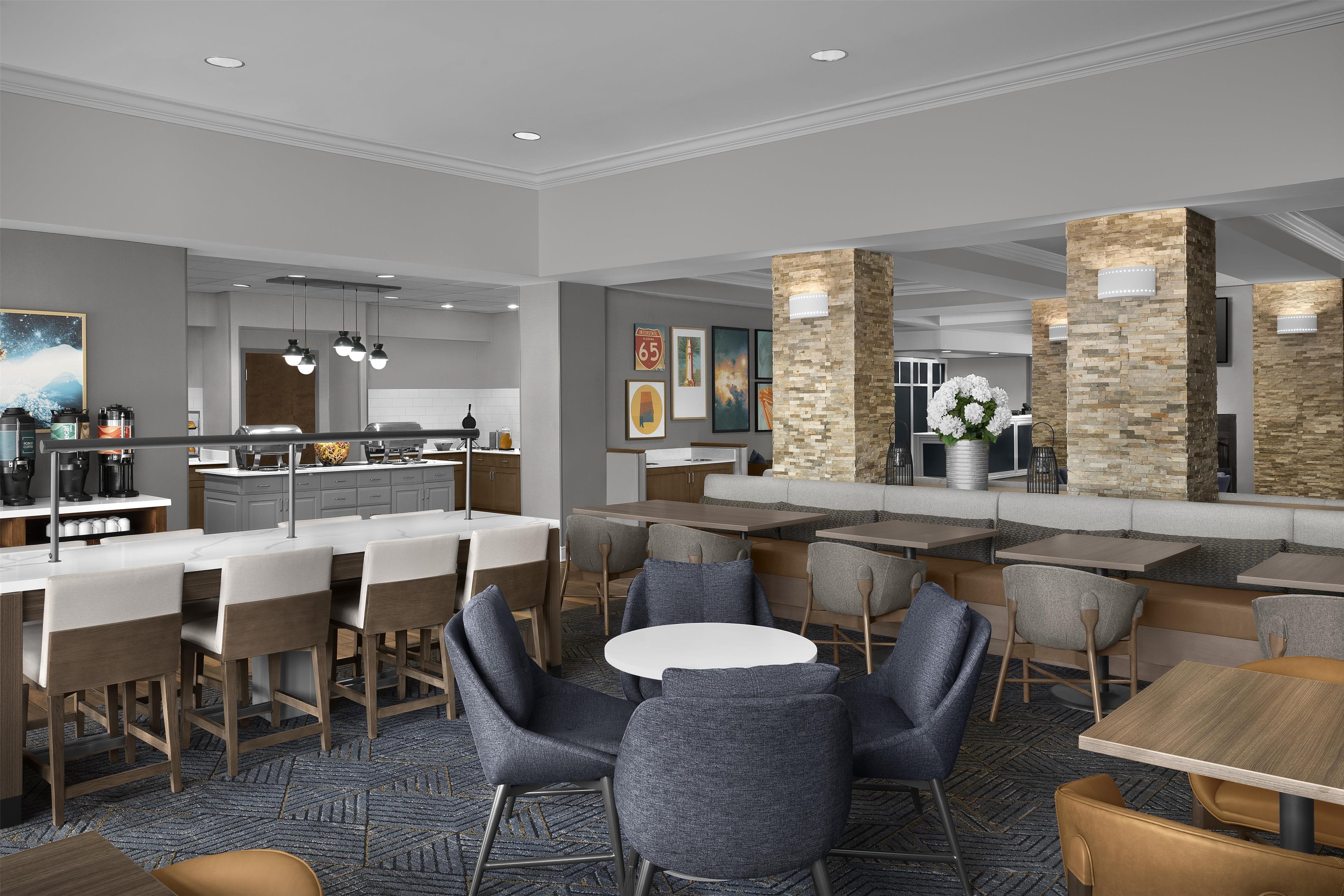 Breakfast Area | Homewood Suites by Hilton HuntsvilleVillage of Providence