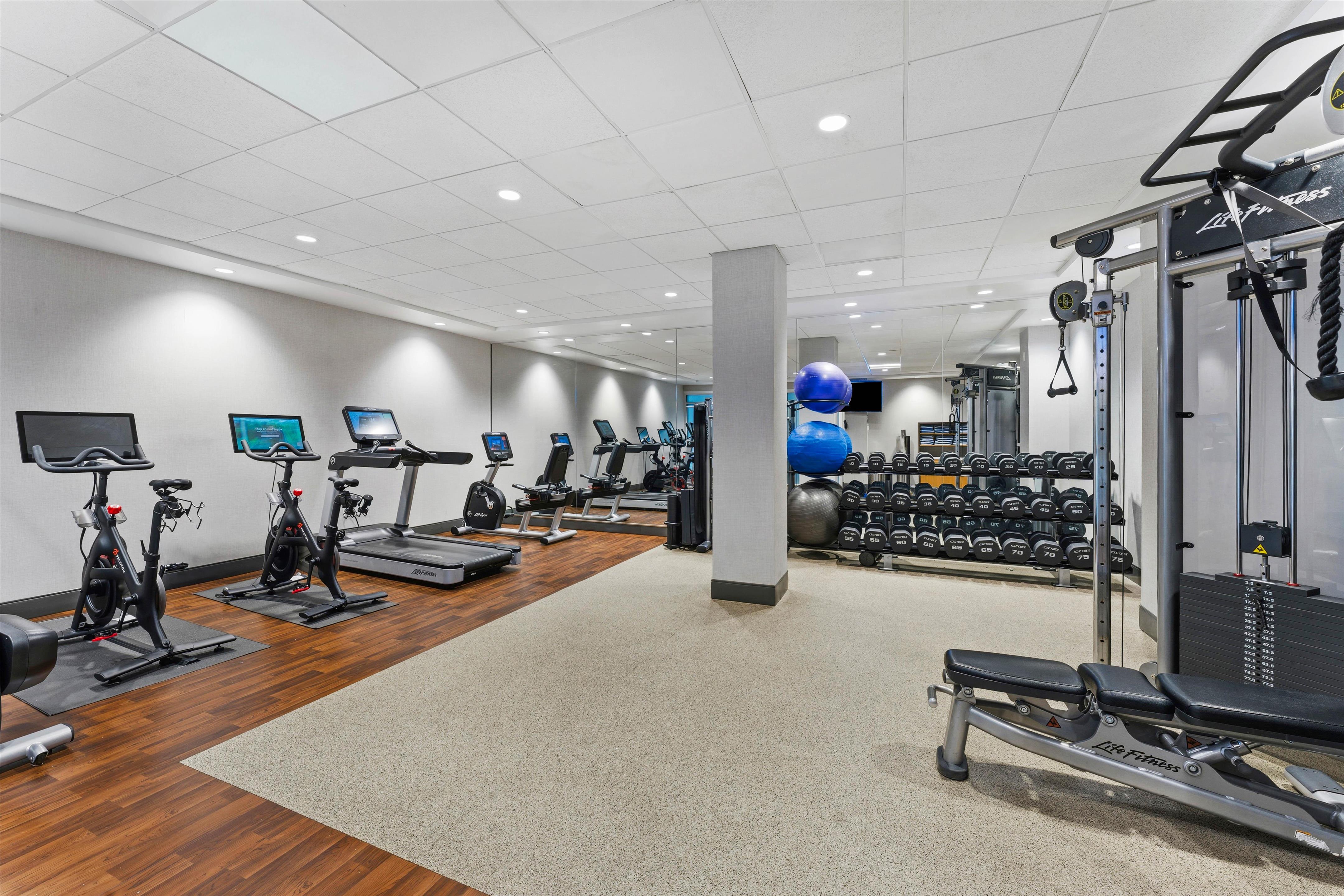 Health club fitness center gym | DoubleTree by Hilton Hotel Wilmington
