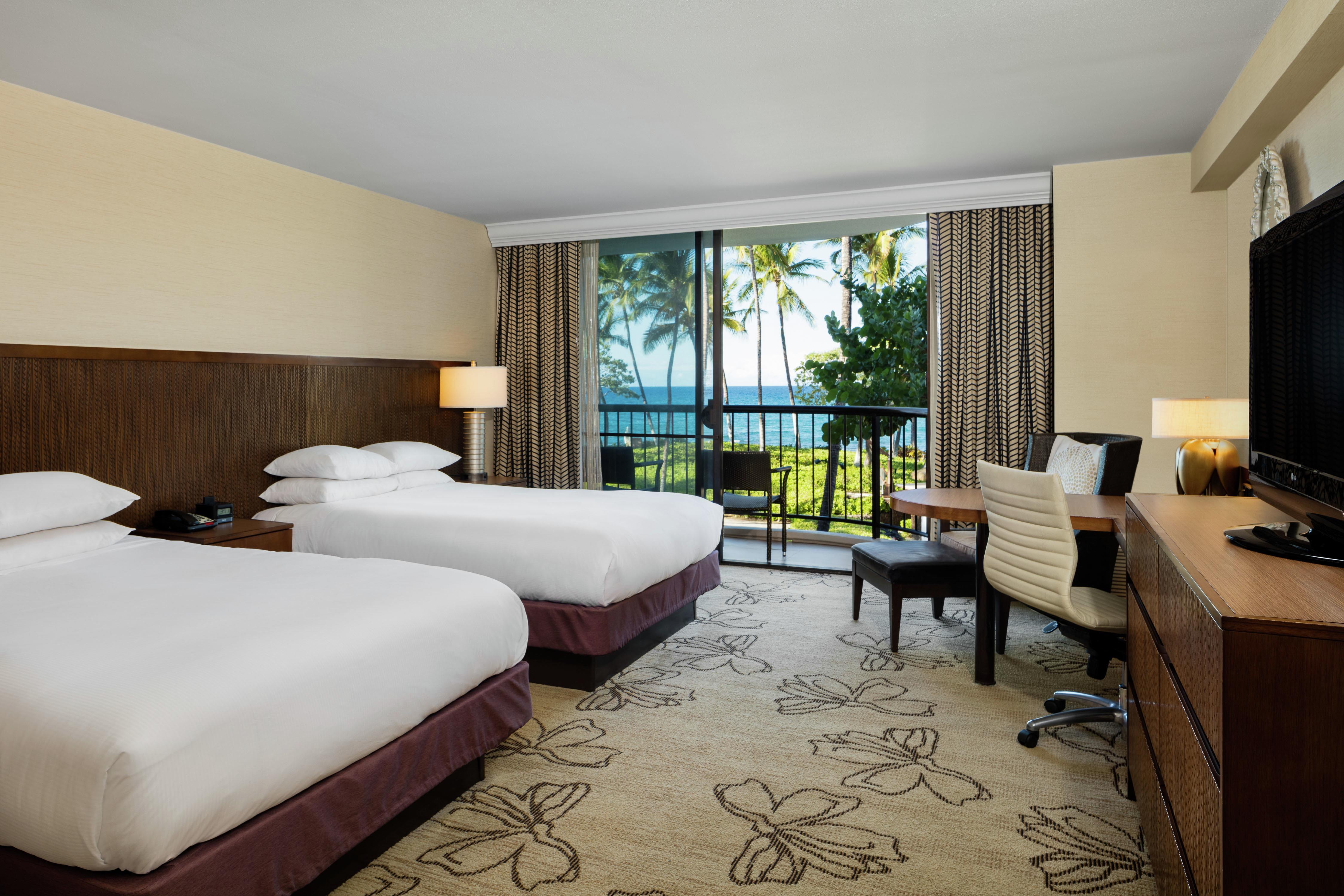 Hilton Waikoloa Village Room Type - MAKAI OCEAN FRONT 2 QUEENS