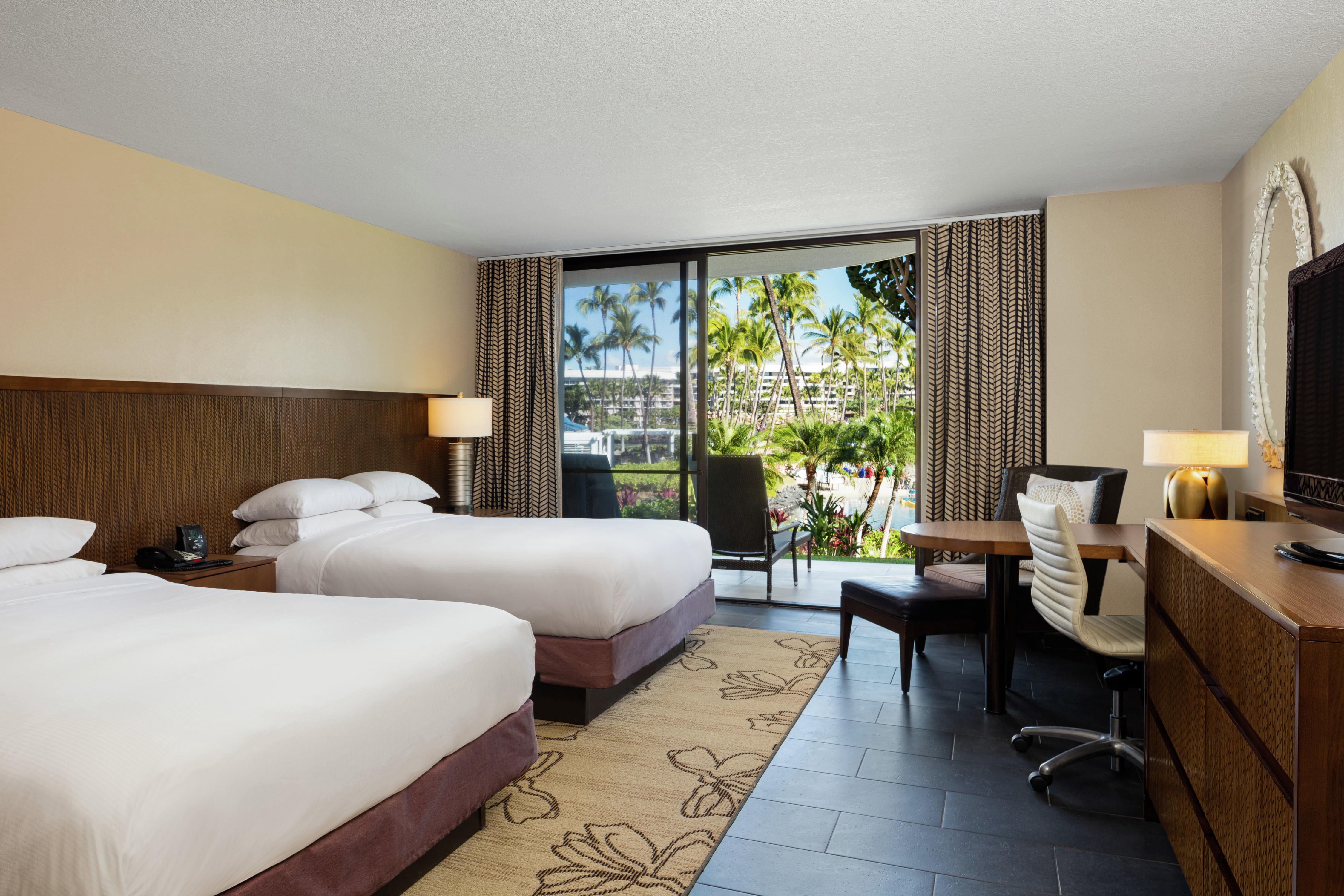 Hilton Waikoloa Village Room Type - RESORT VIEW 2Q ACC RIS