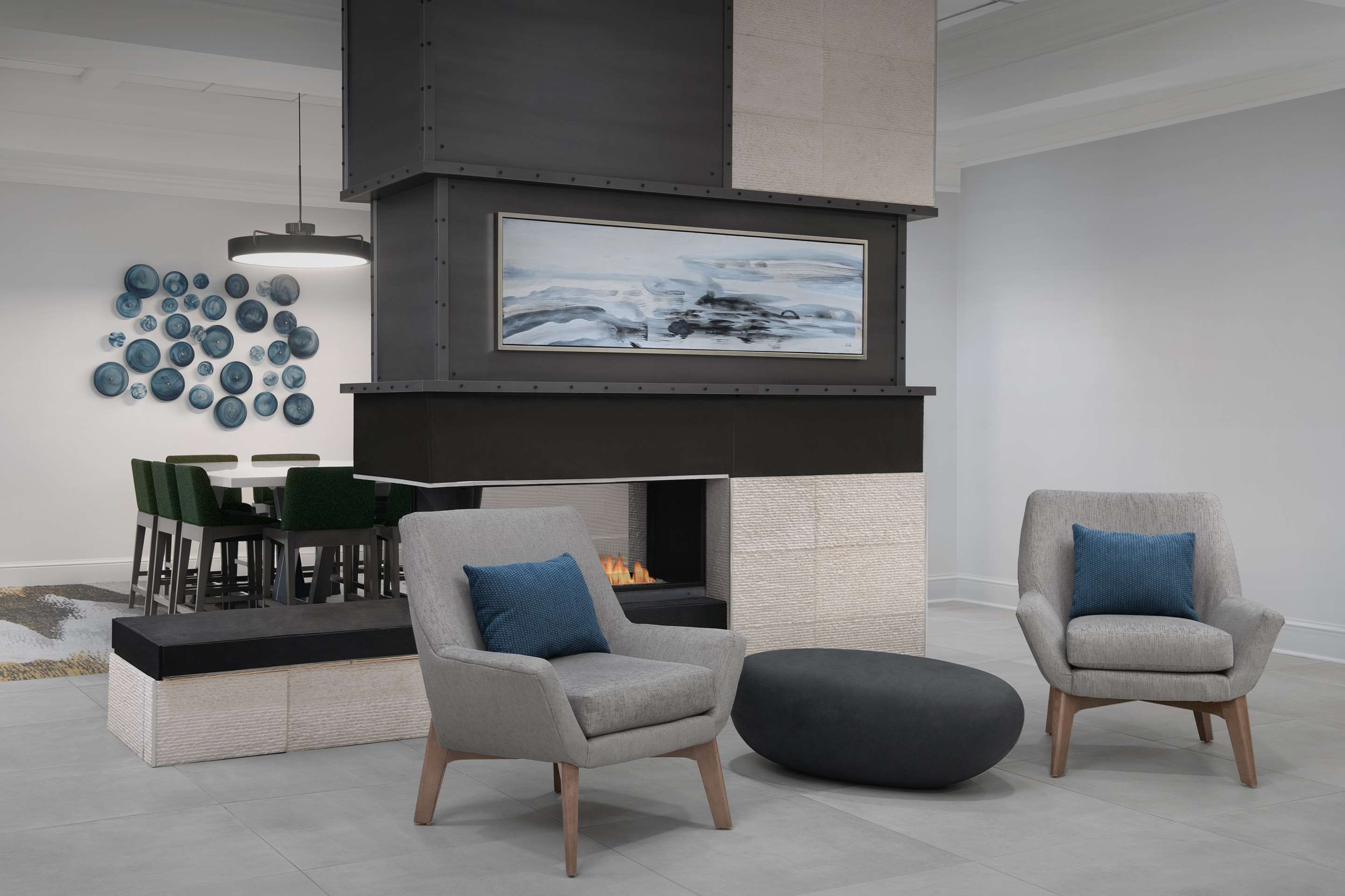 Lobby | Hilton Garden Inn West Lafayette Wabash Landing