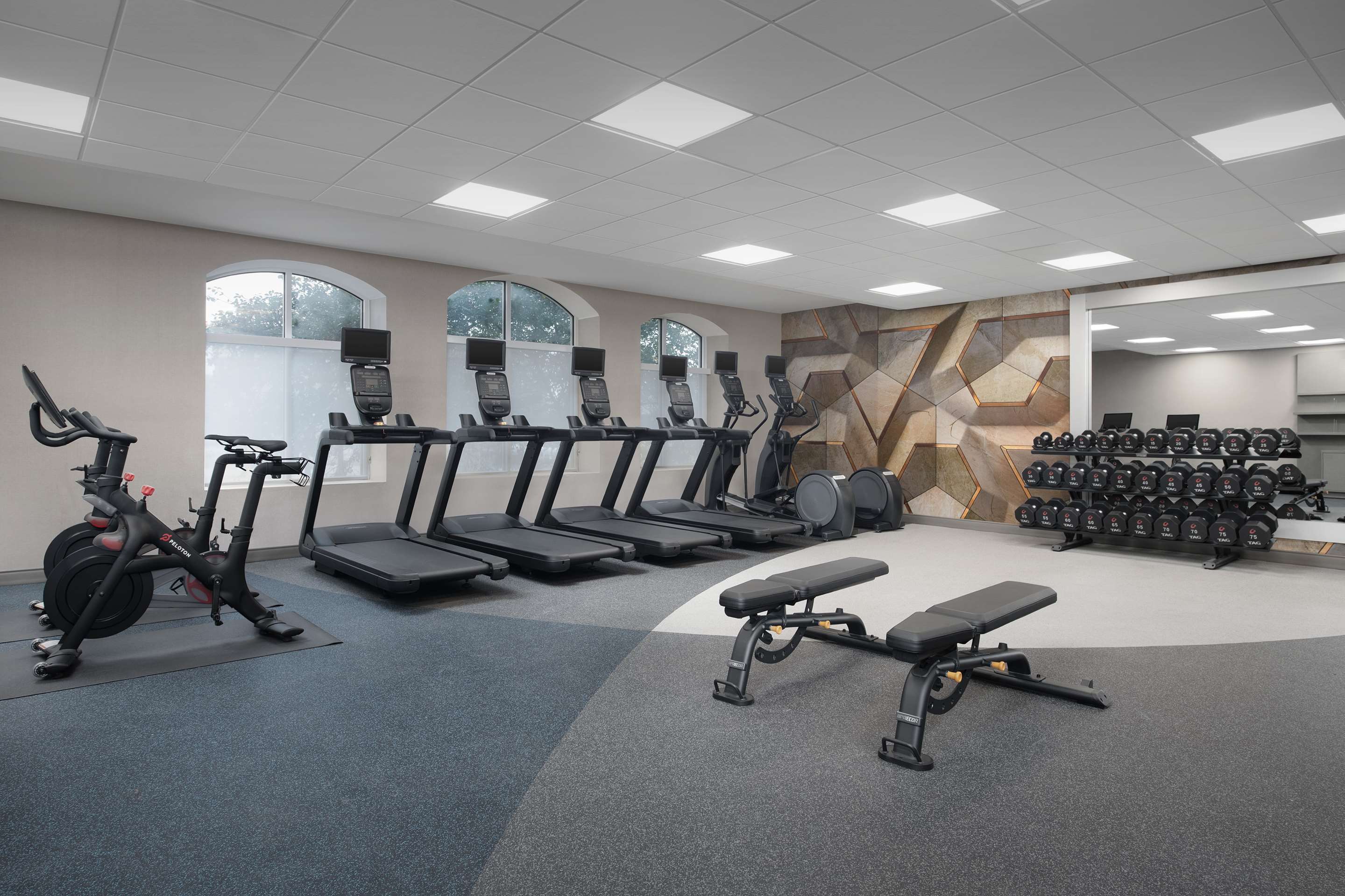 Health club fitness center gym | Hilton Garden Inn West Lafayette Wabash Landing