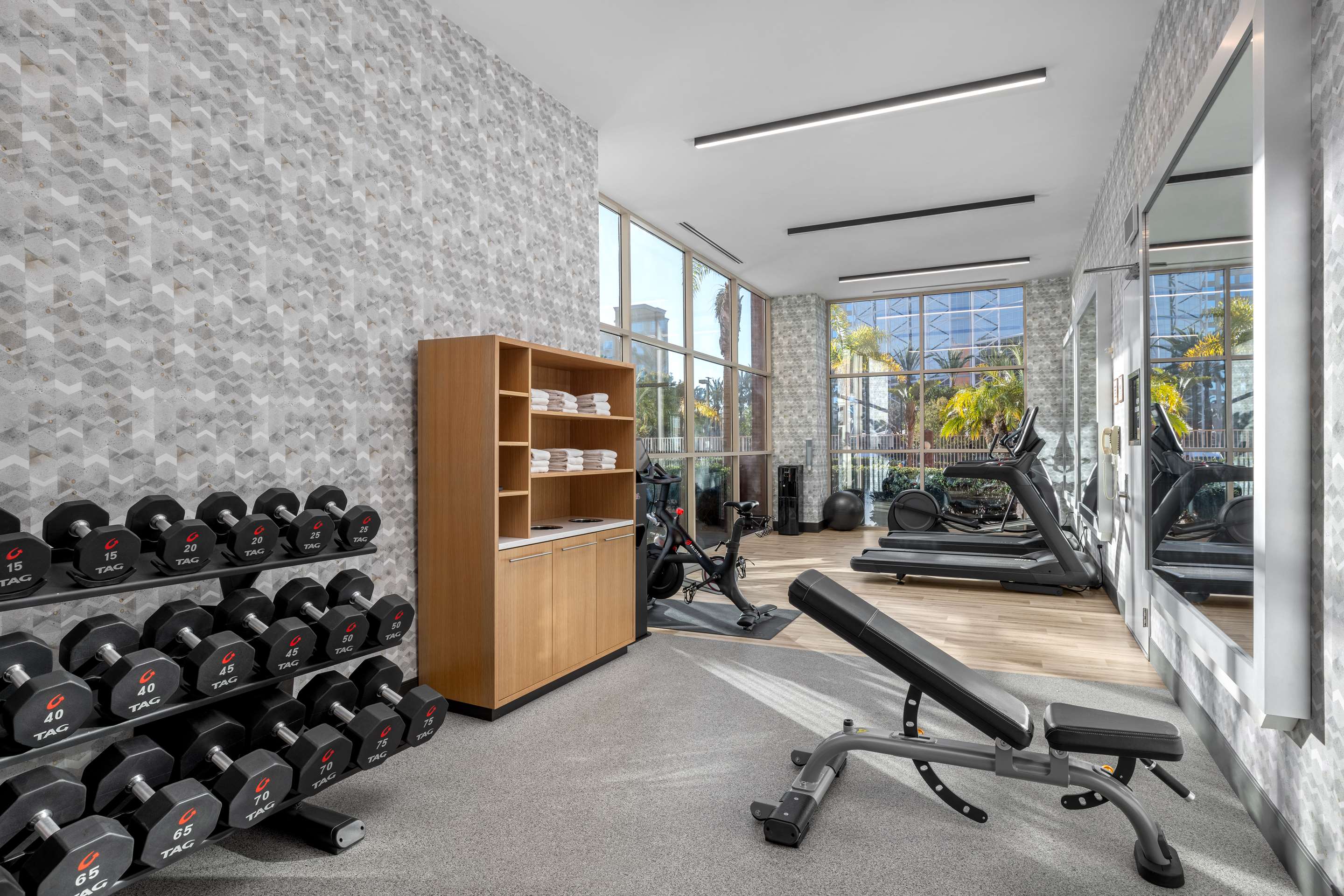 Health club fitness center gym | Embassy Suites by Hilton Anaheim South