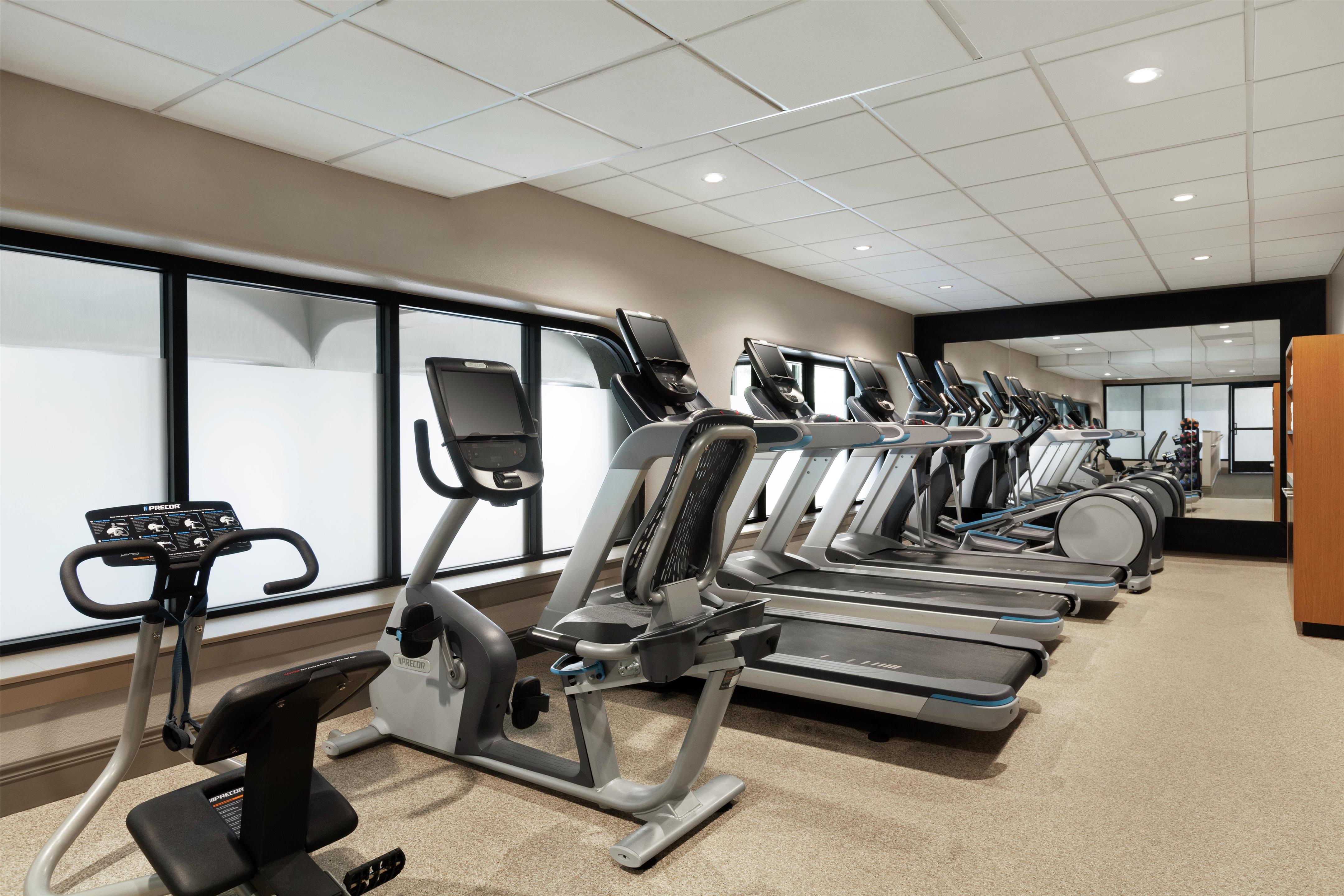 Health club fitness center gym | Embassy Suites by Hilton Arcadia Pasadena Area