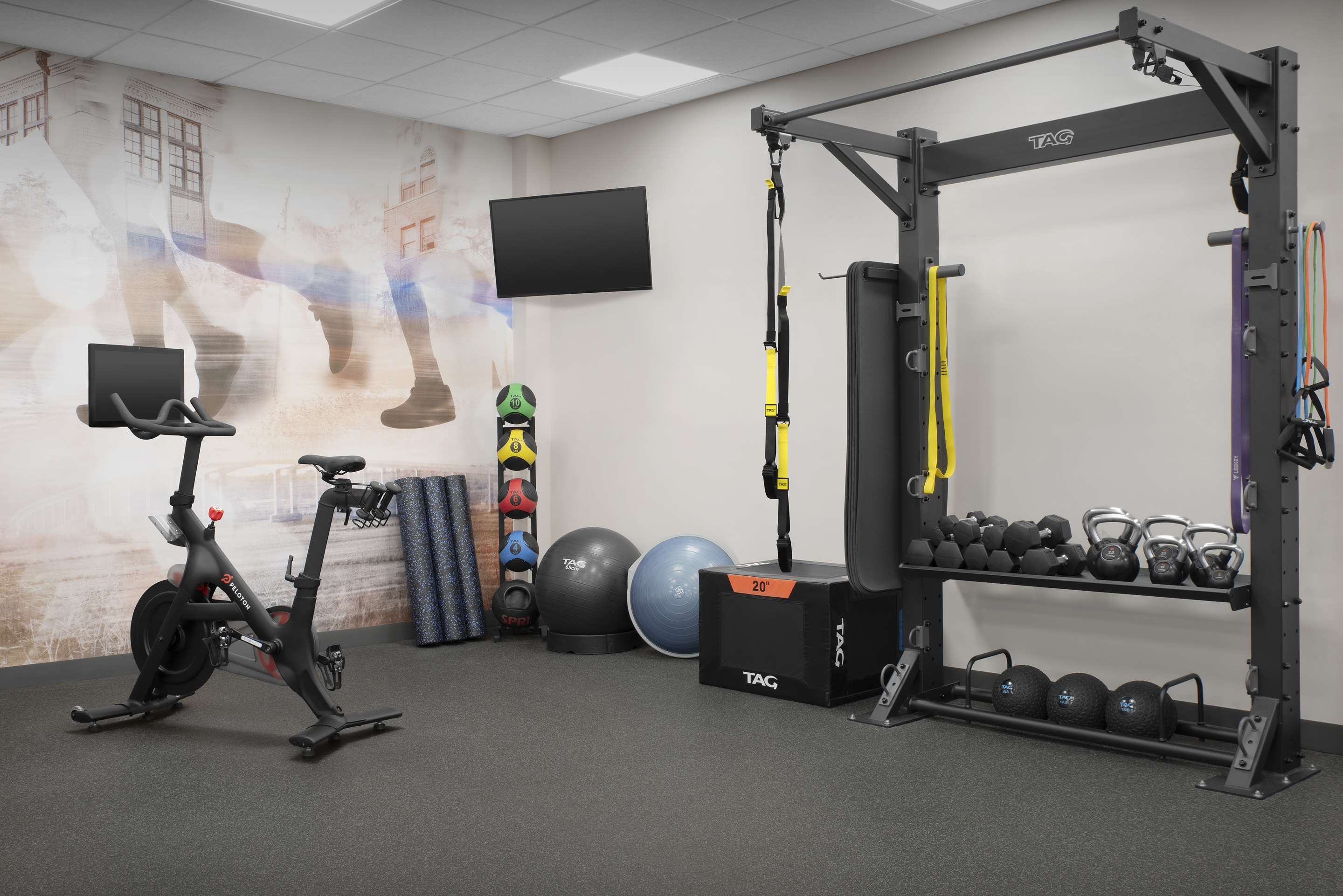 Health club fitness center gym | Hilton Garden Inn Lafayette/Cajundome