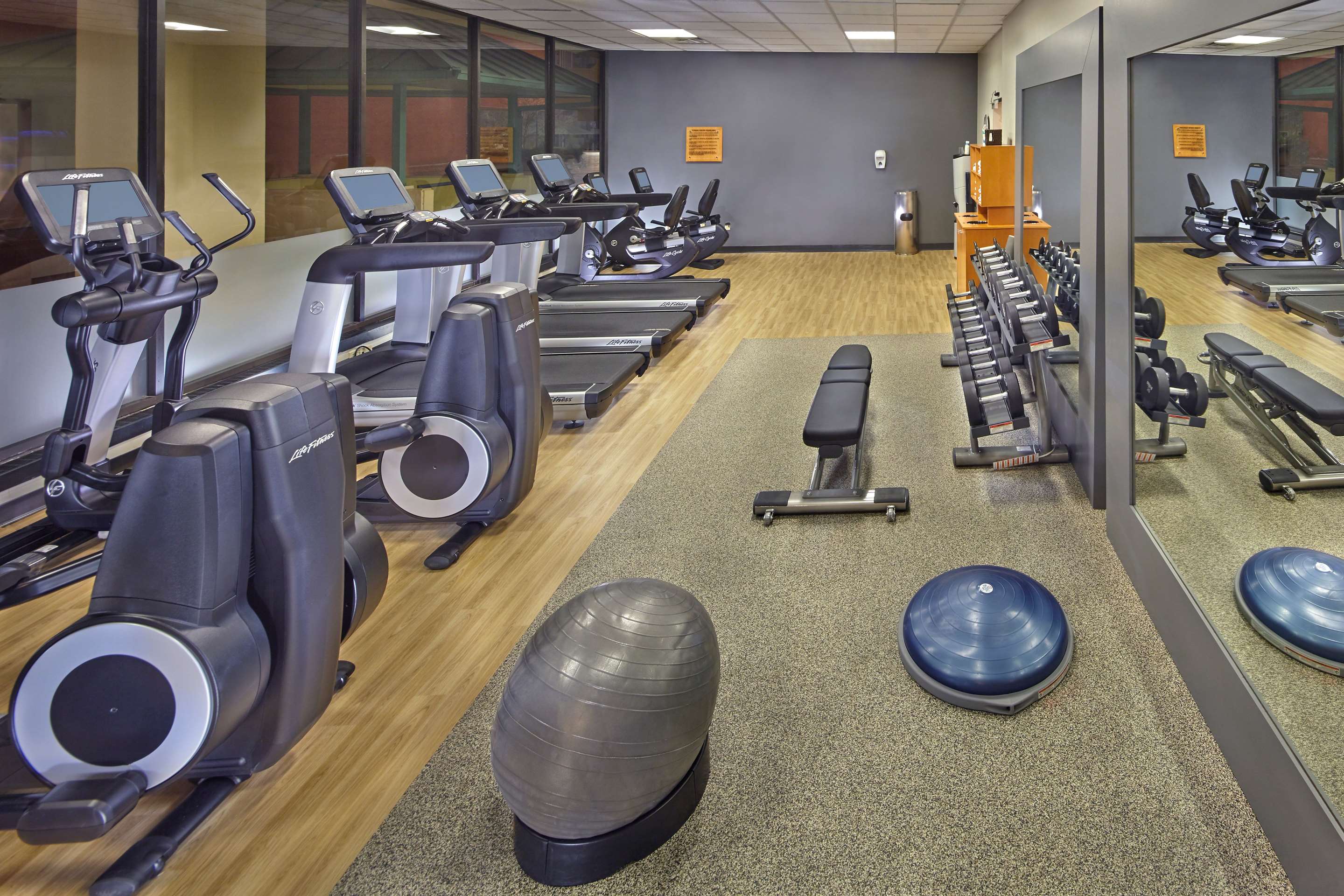 Health club fitness center gym | DoubleTree by Hilton Little Rock