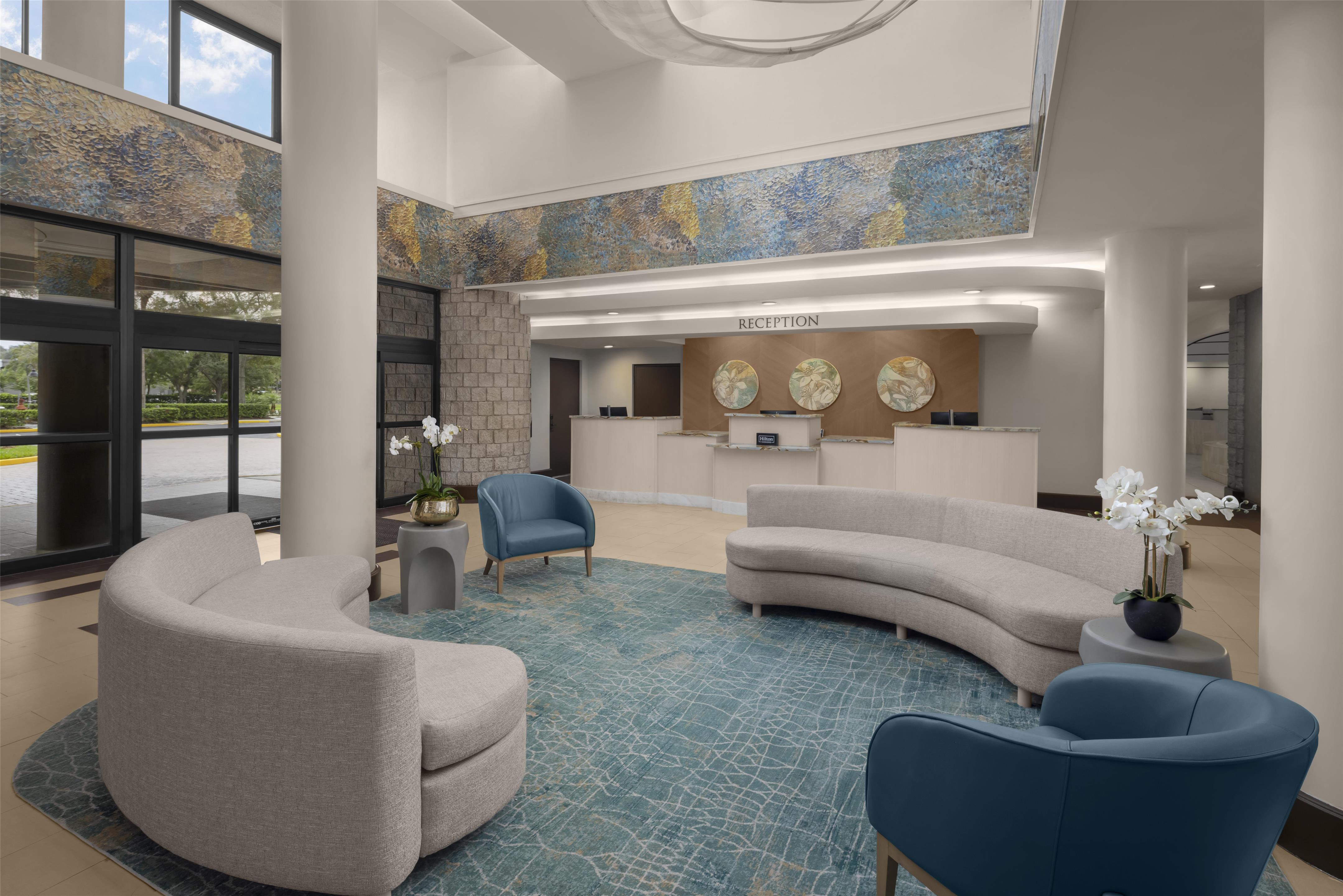 Reception | Embassy Suites by Hilton Orlando International Dr ICON Park