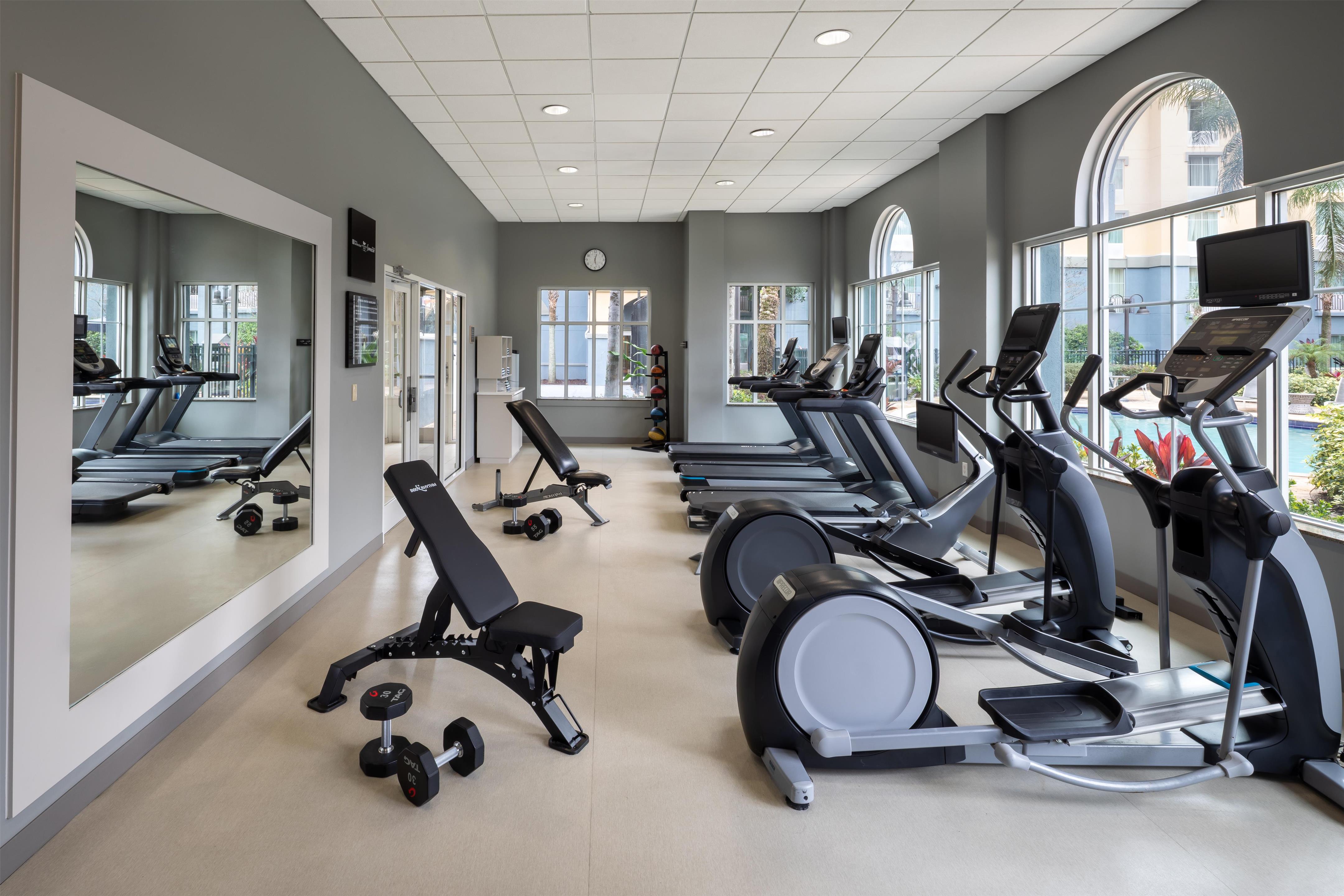 Health club fitness center gym | Homewood Suites by Hilton Lake Buena Vista - Orlando