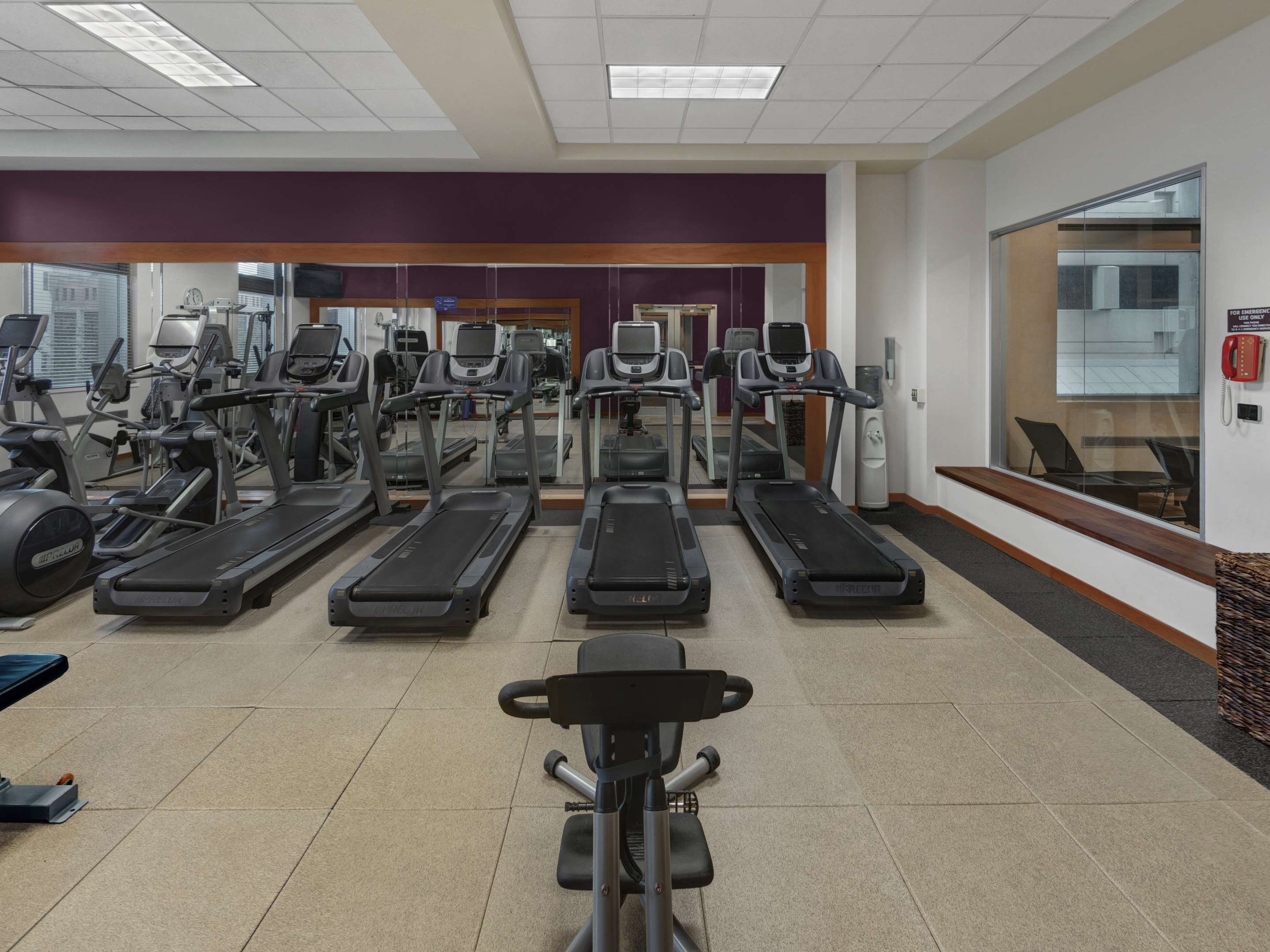 Health club fitness center gym | Hilton Harrisburg