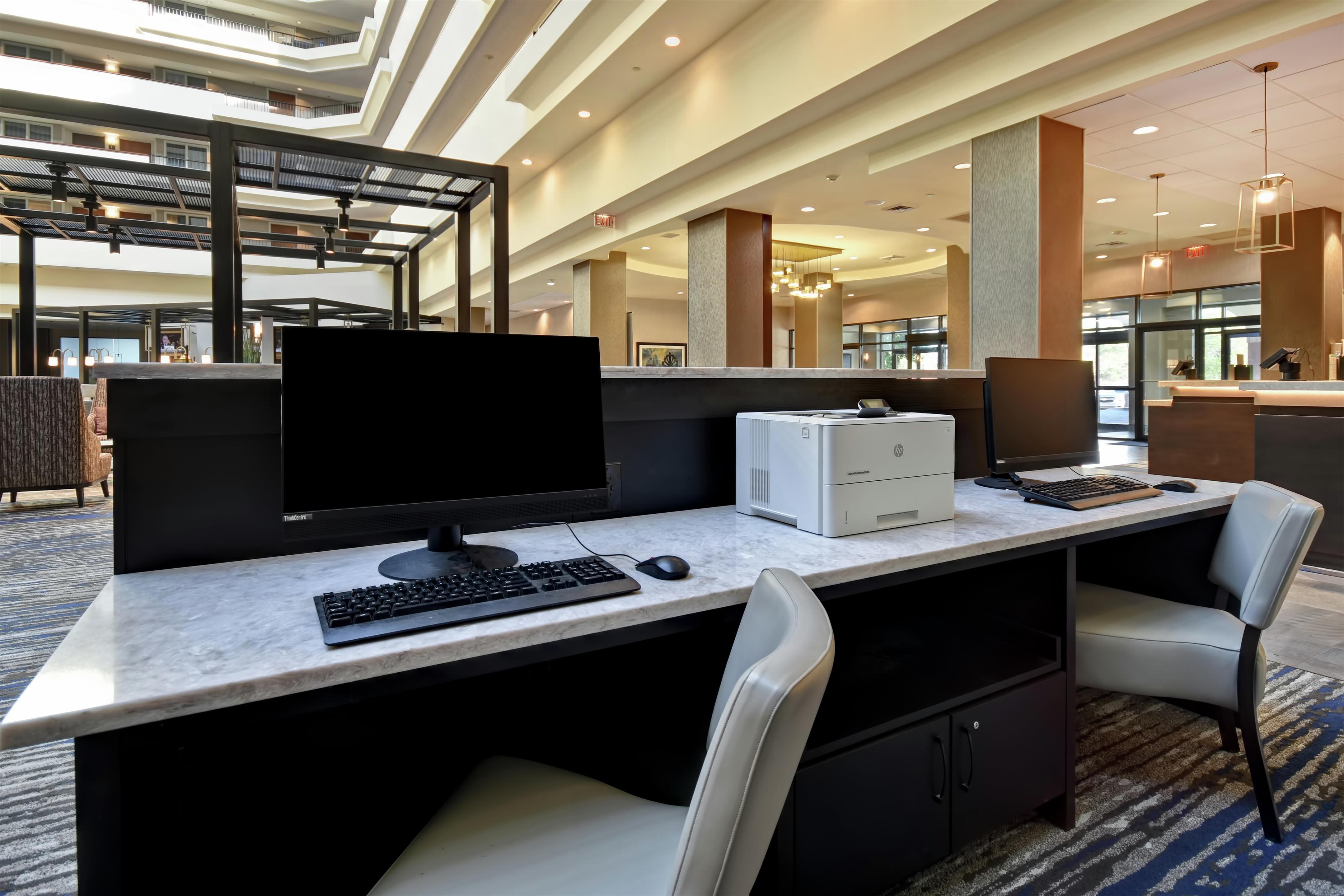 Business Center | Embassy Suites by Hilton Montgomery Hotel & Conference Ctr