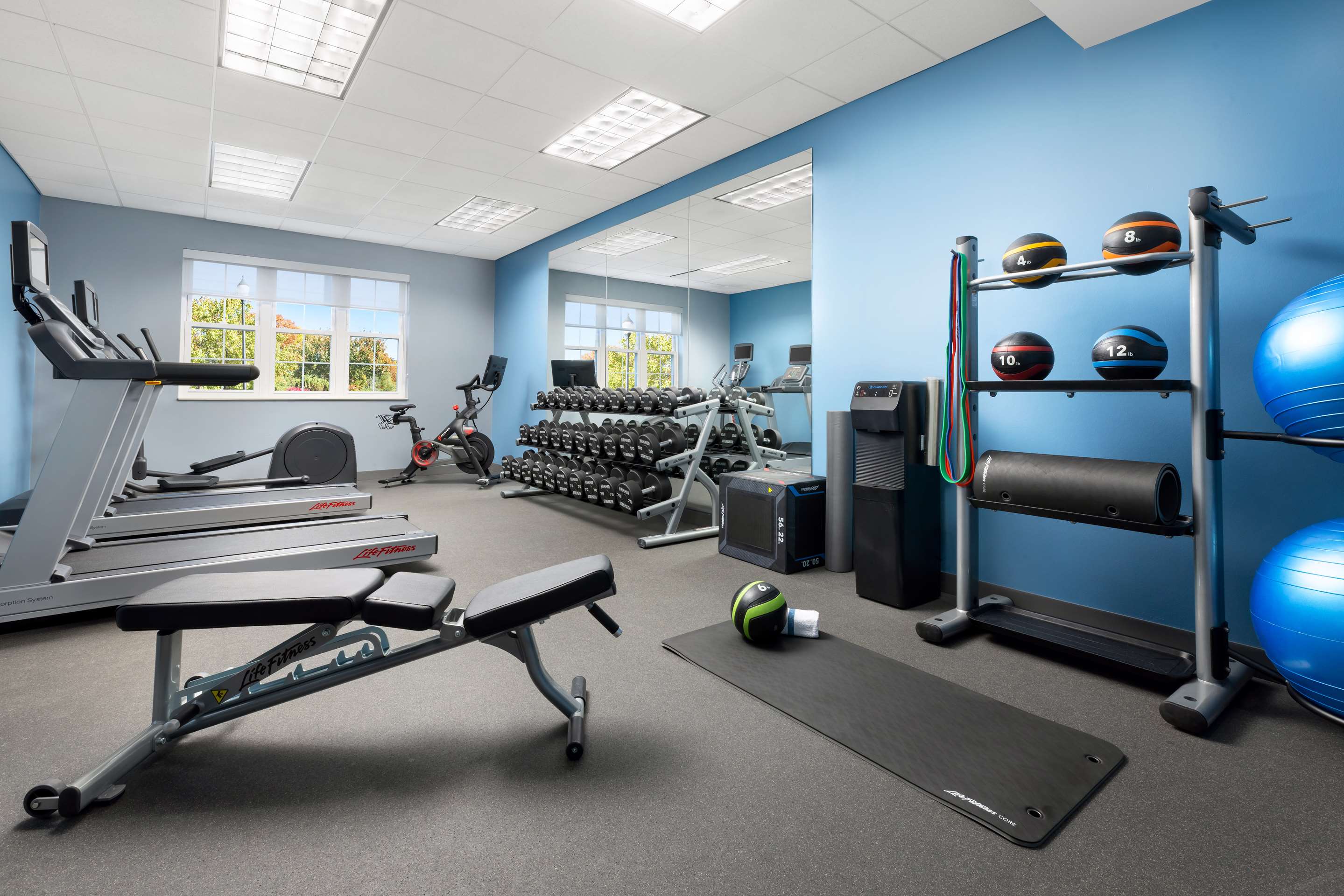 Health club fitness center gym | Homewood Suites by Hilton Manchester/Airport