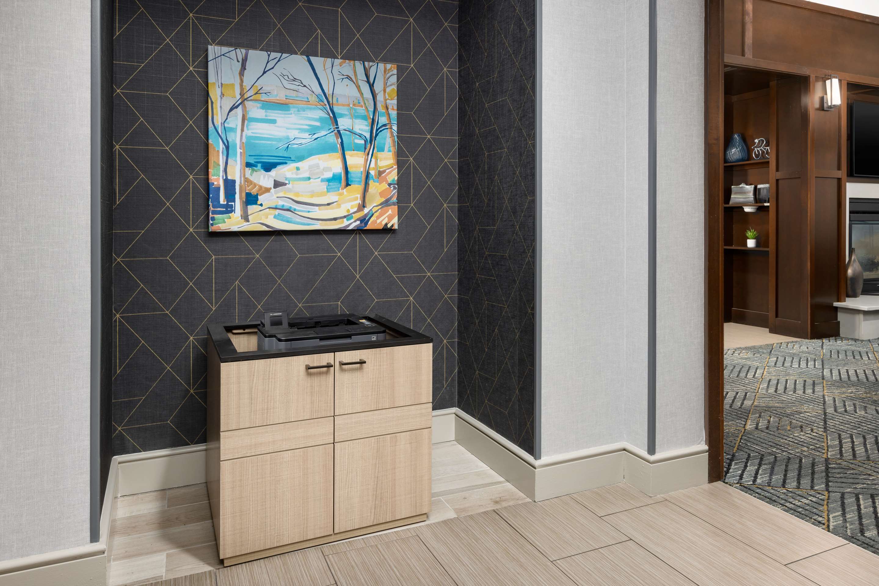 Business Center | Homewood Suites by Hilton Manchester/Airport