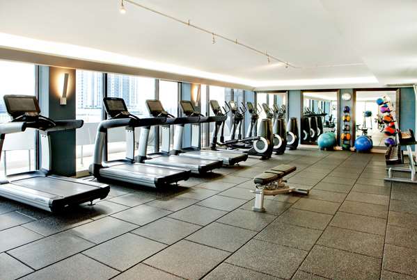 Fitness/ Exercise Room - Hilton Hotel Downtown Miami