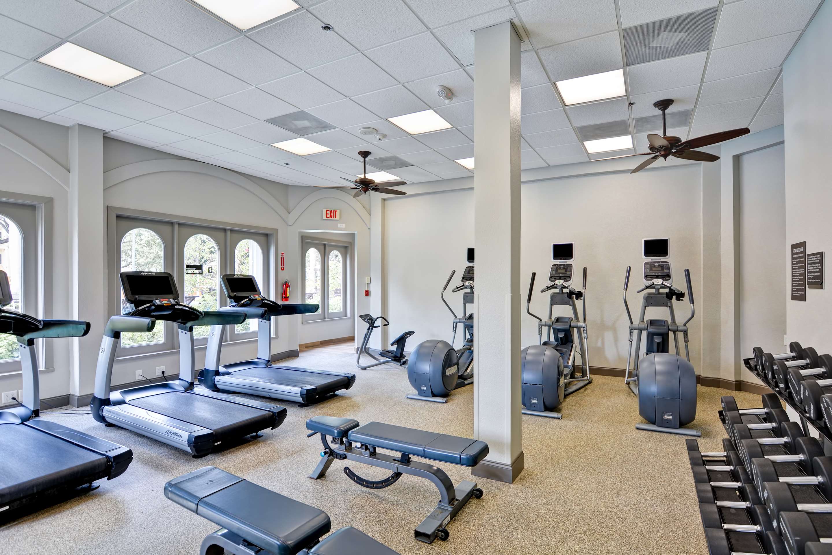 Health club fitness center gym
