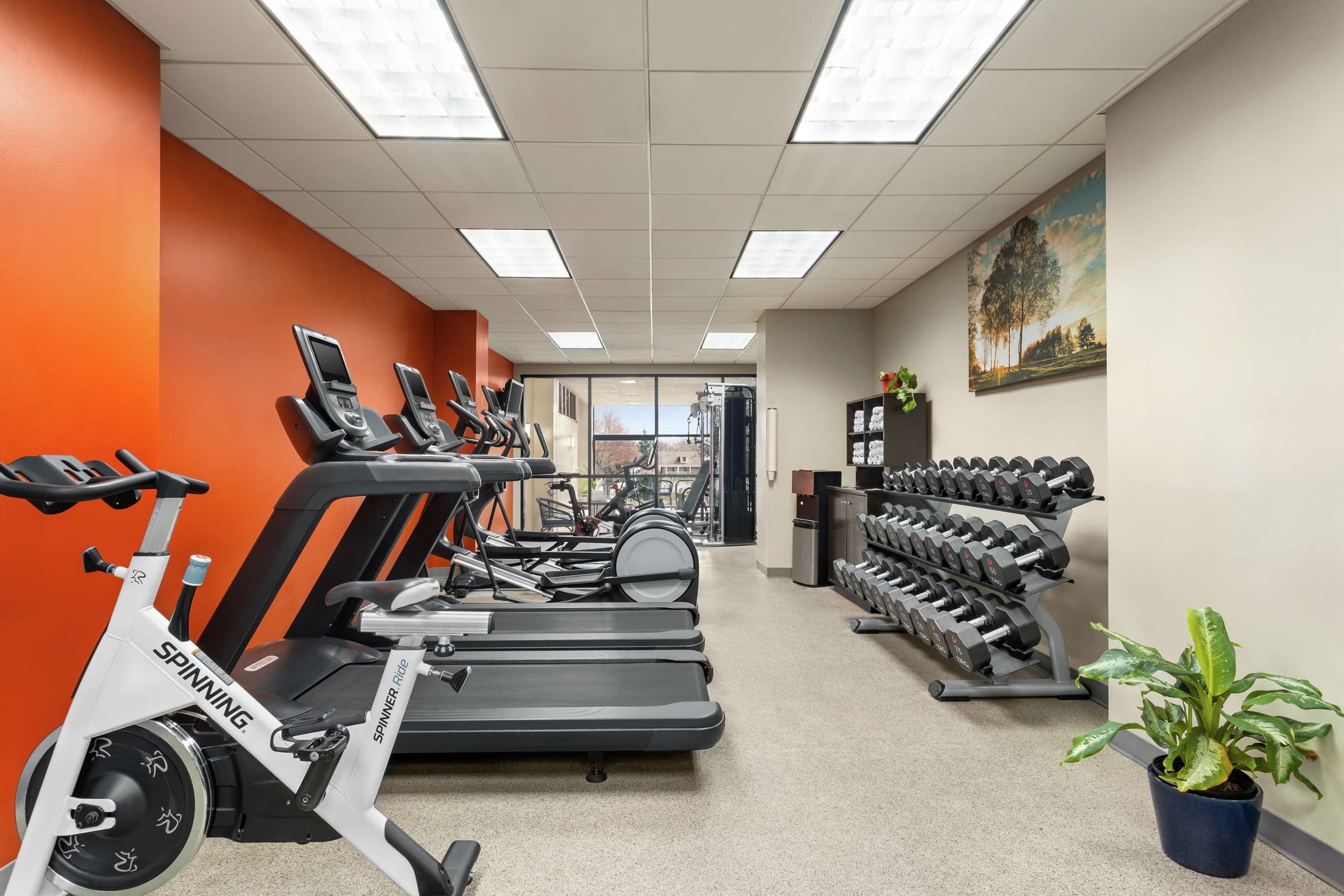 Health club fitness center gym | Embassy Suites by Hilton Kansas City Overland Park