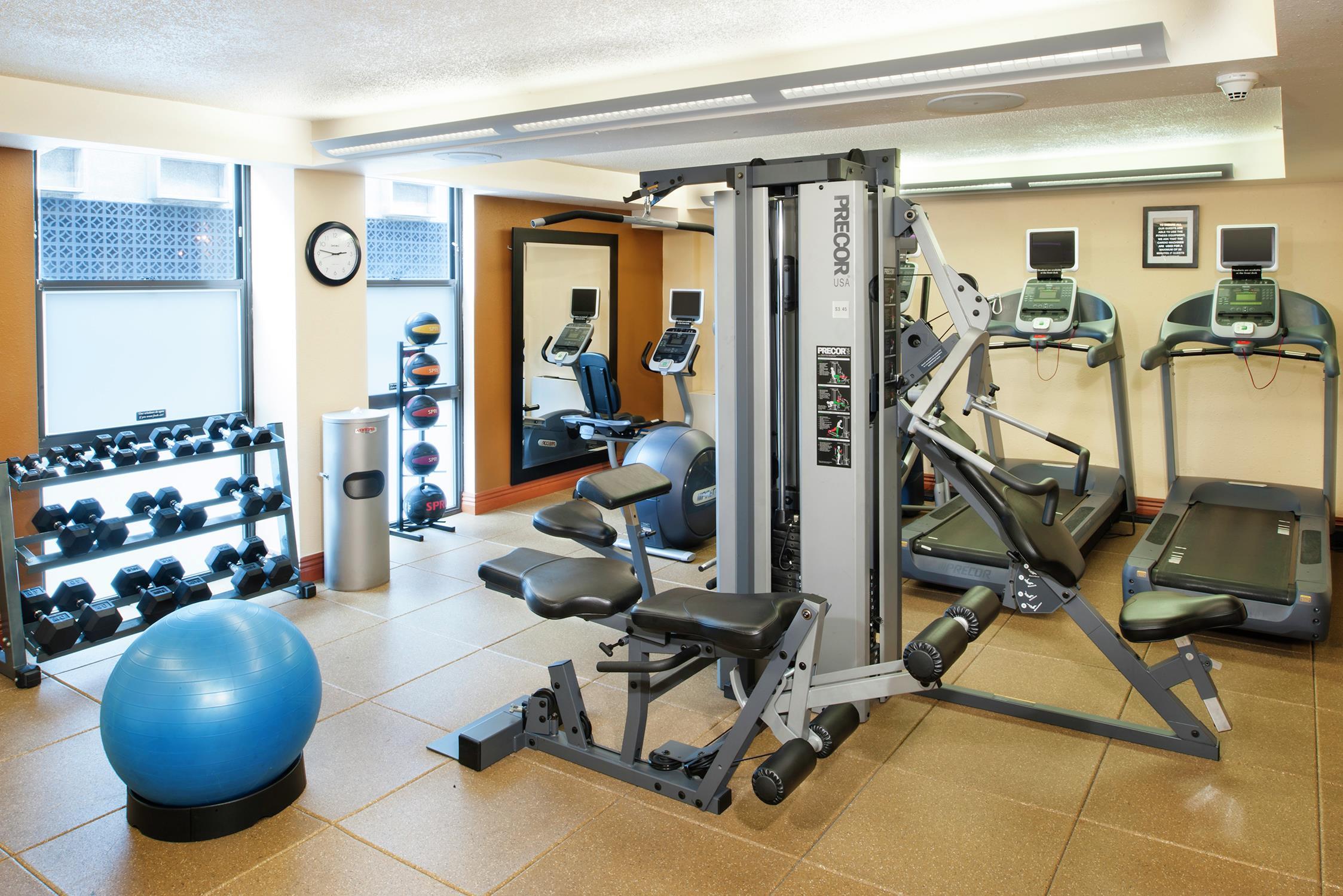 Health club fitness center gym | DoubleTree by Hilton Milwaukee Downtown