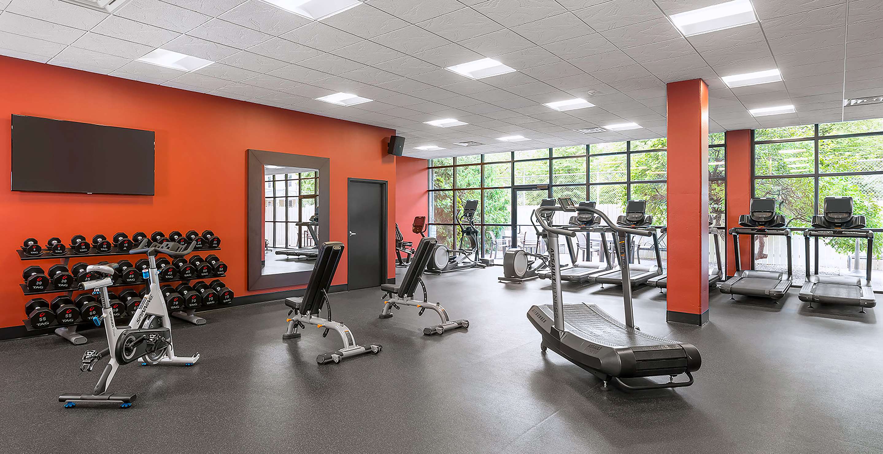 Health club fitness center gym | DoubleTree by Hilton Madison Downtown