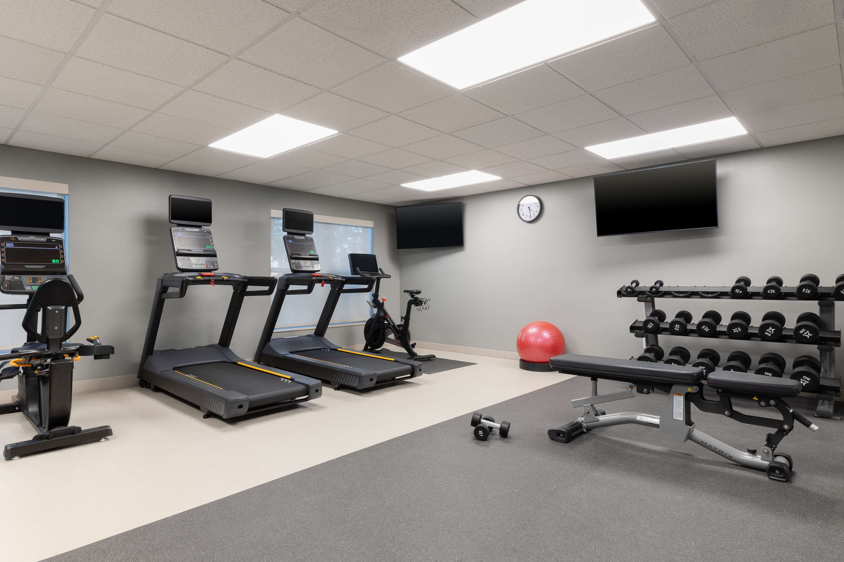 Health club fitness center gym | Homewood Suites by Hilton Ontario-Rancho Cucamonga