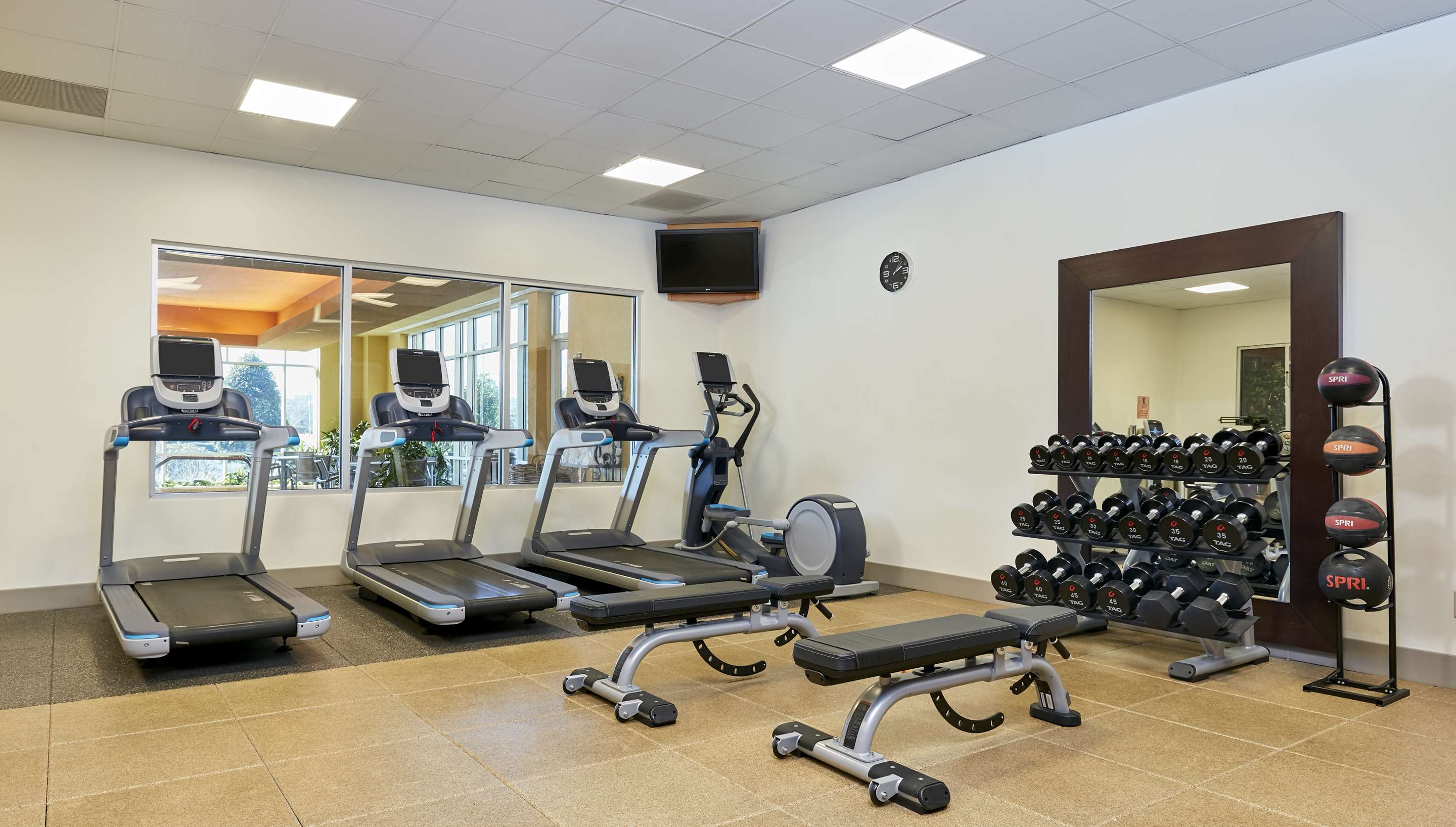 Health club fitness center gym | Embassy Suites by Hilton Hampton Convention Center