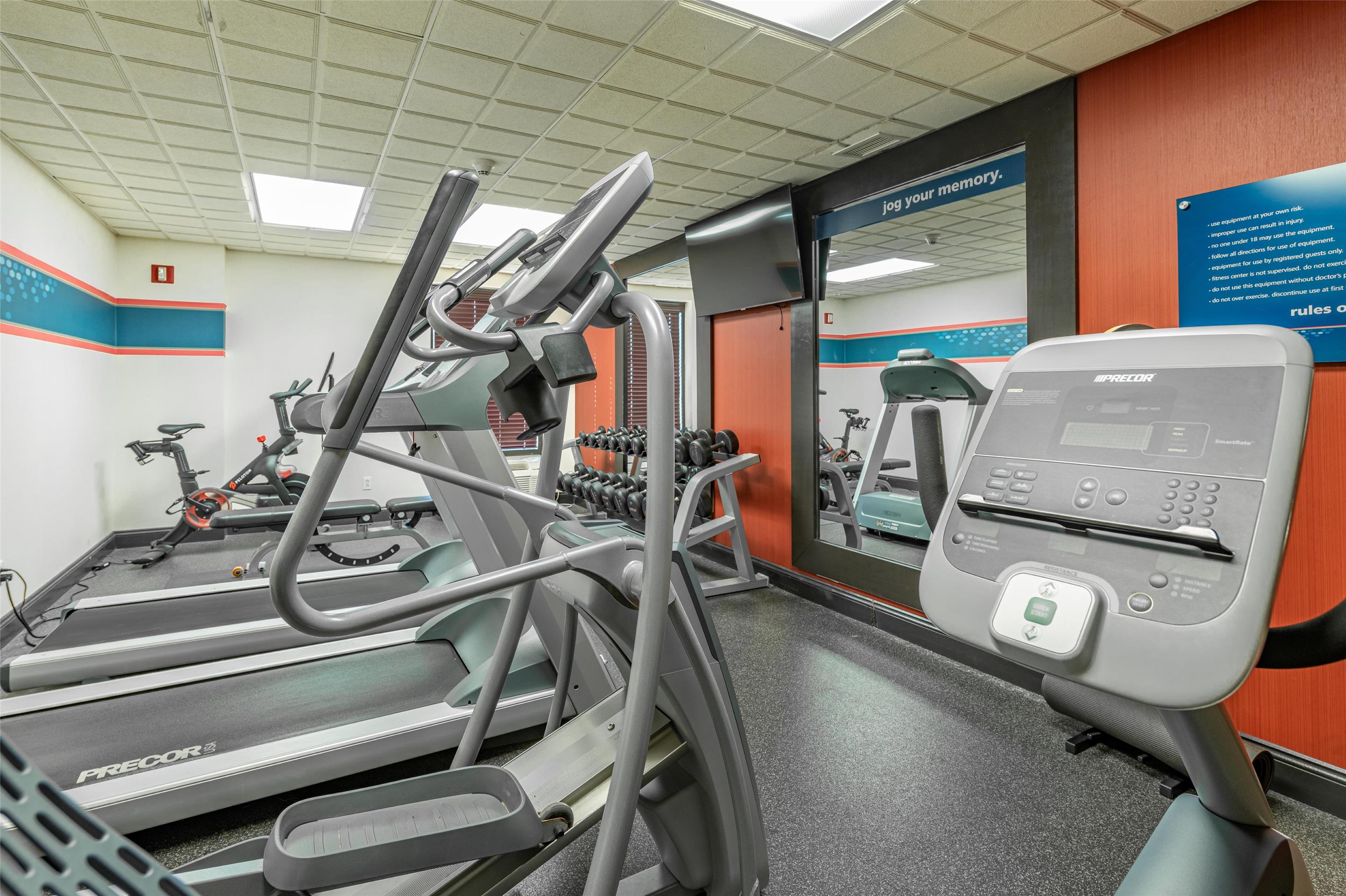 Health club fitness center gym | Hampton Inn Newport News-Yorktown