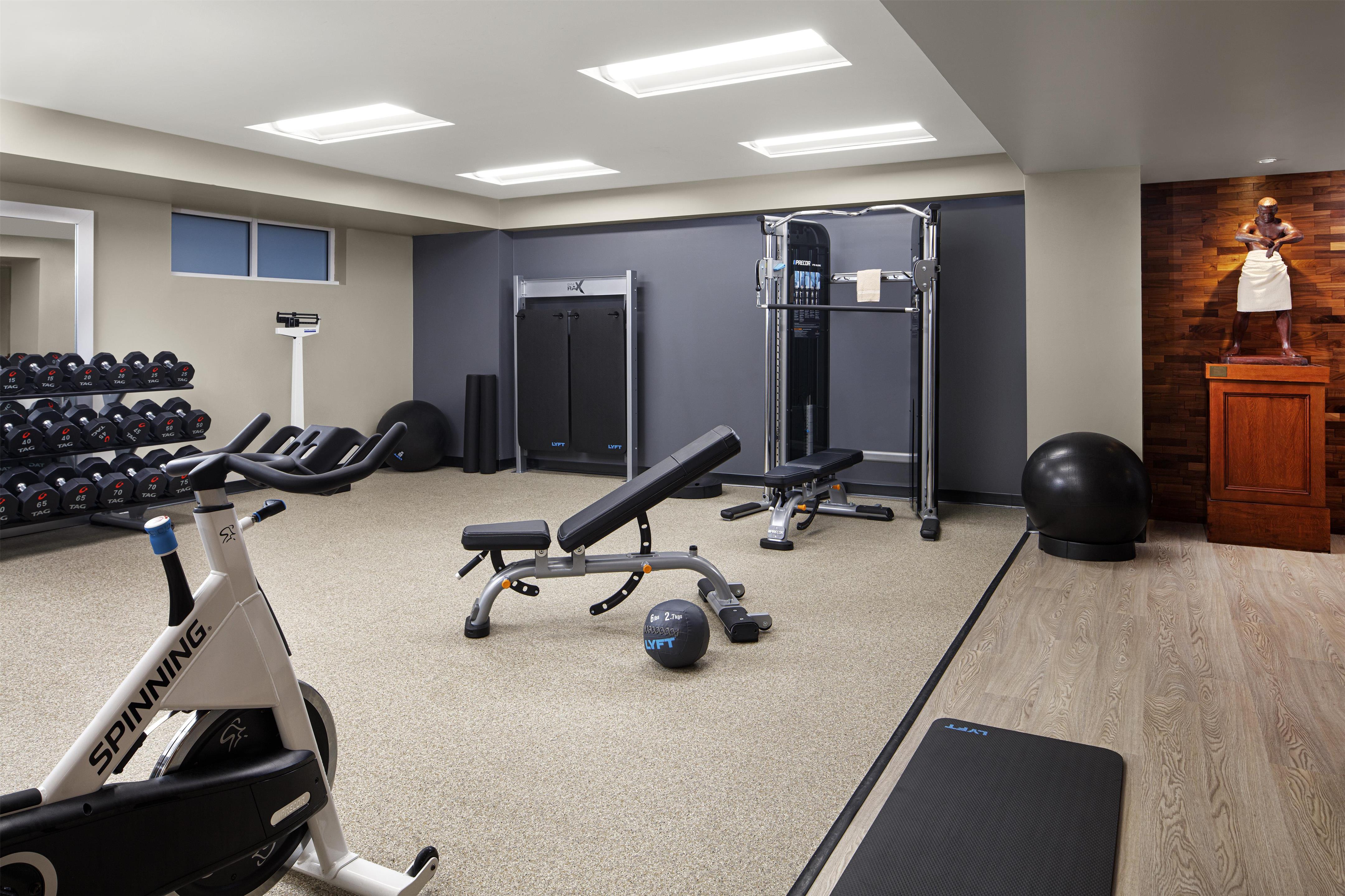 Health club fitness center gym | The Inn at Penn, A Hilton Hotel