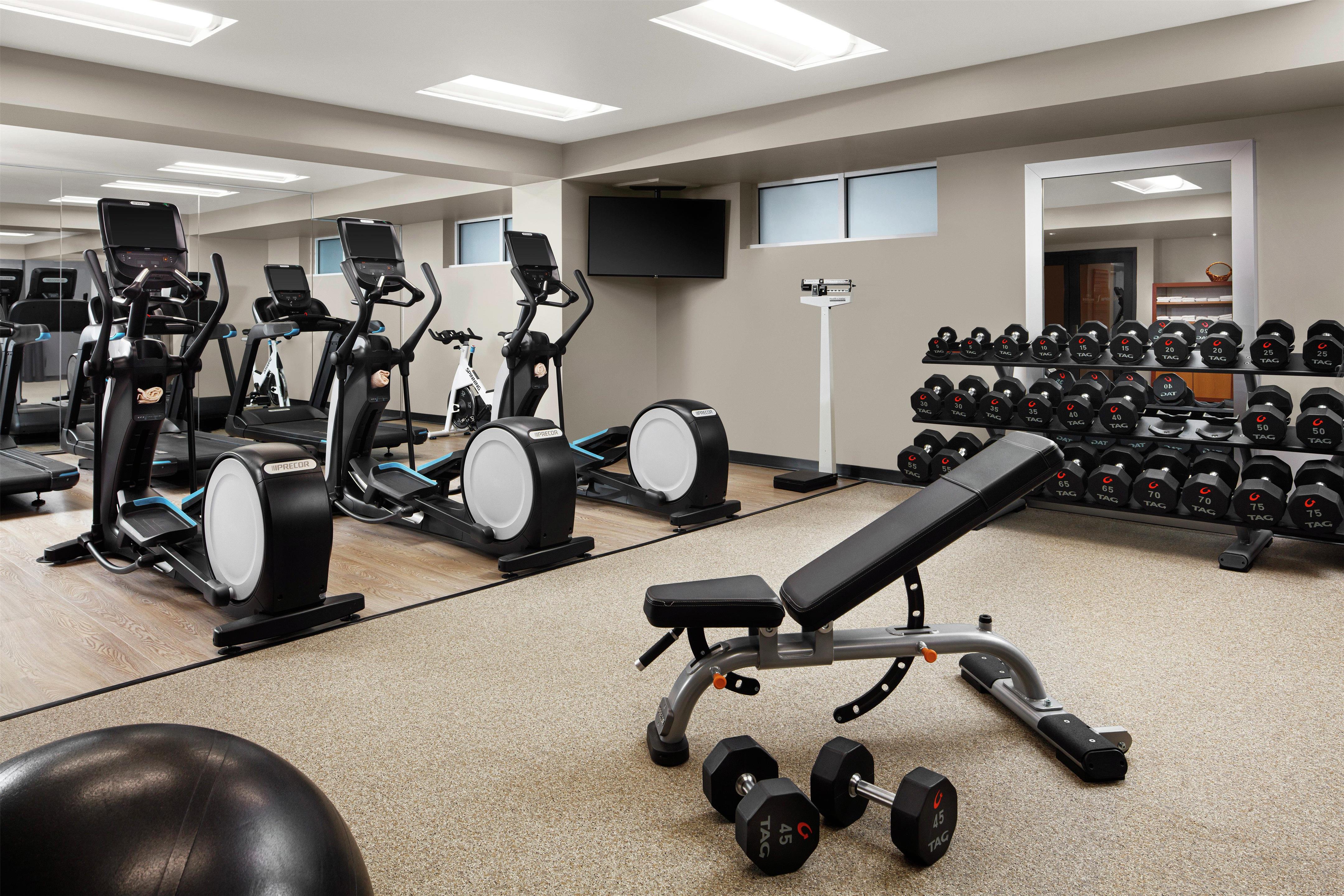 Health club fitness center gym | The Inn at Penn, A Hilton Hotel