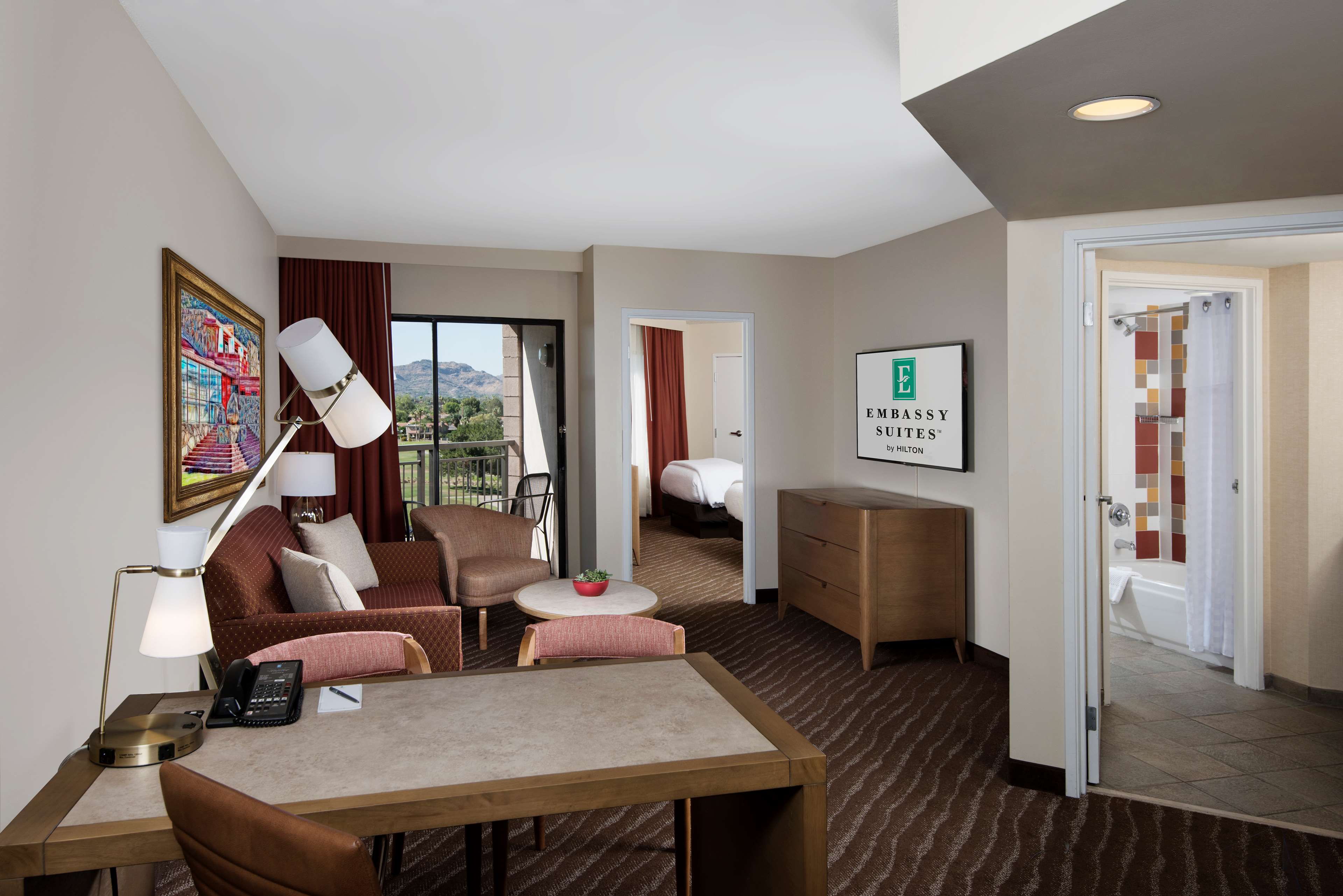 Embassy Suites Phoenix - Scottsdale Room Type - 2 DBL STE ACC TUB NO SMOK