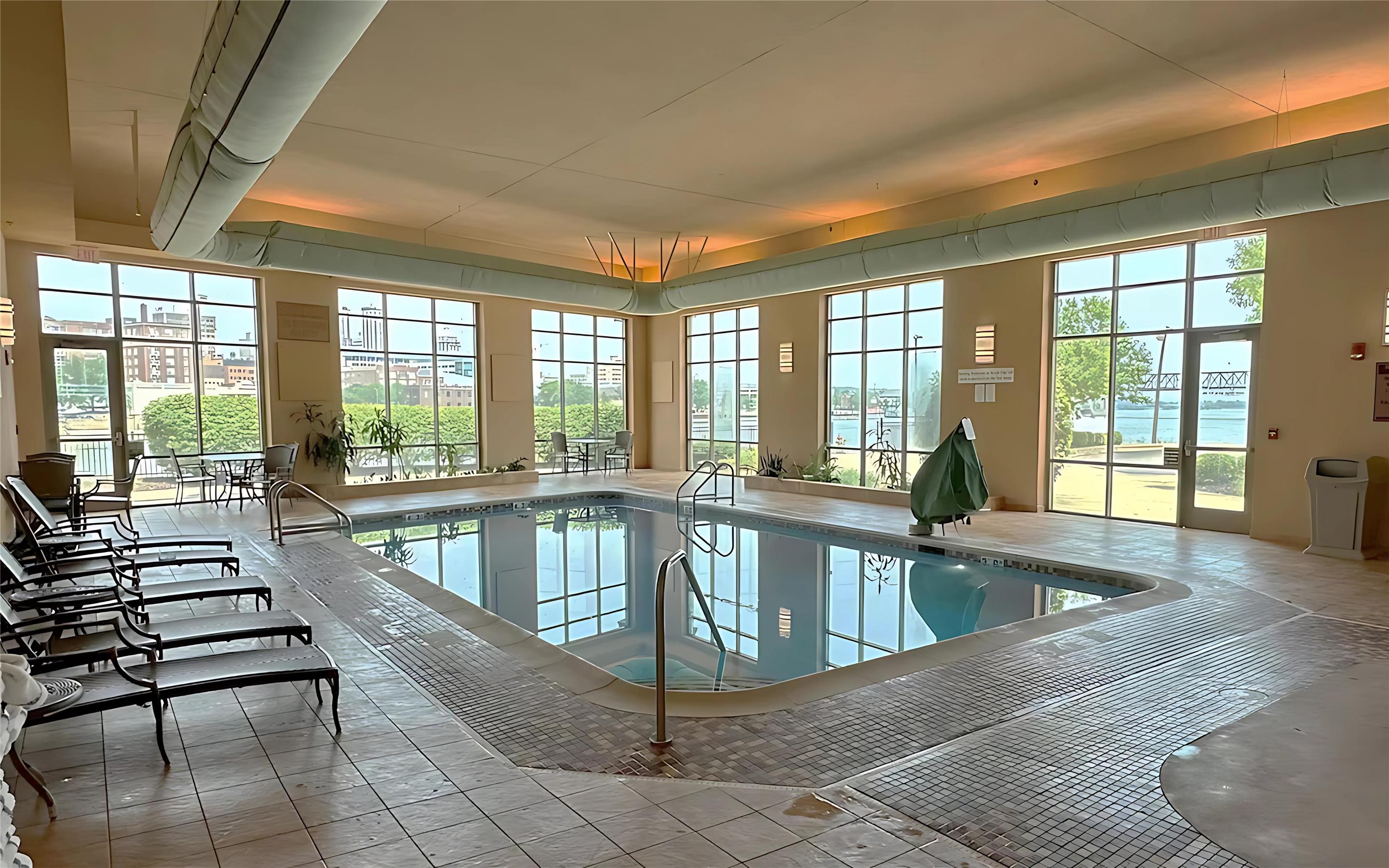 Pool | Embassy Suites East Peoria Hotel and Riverfront Conference Center