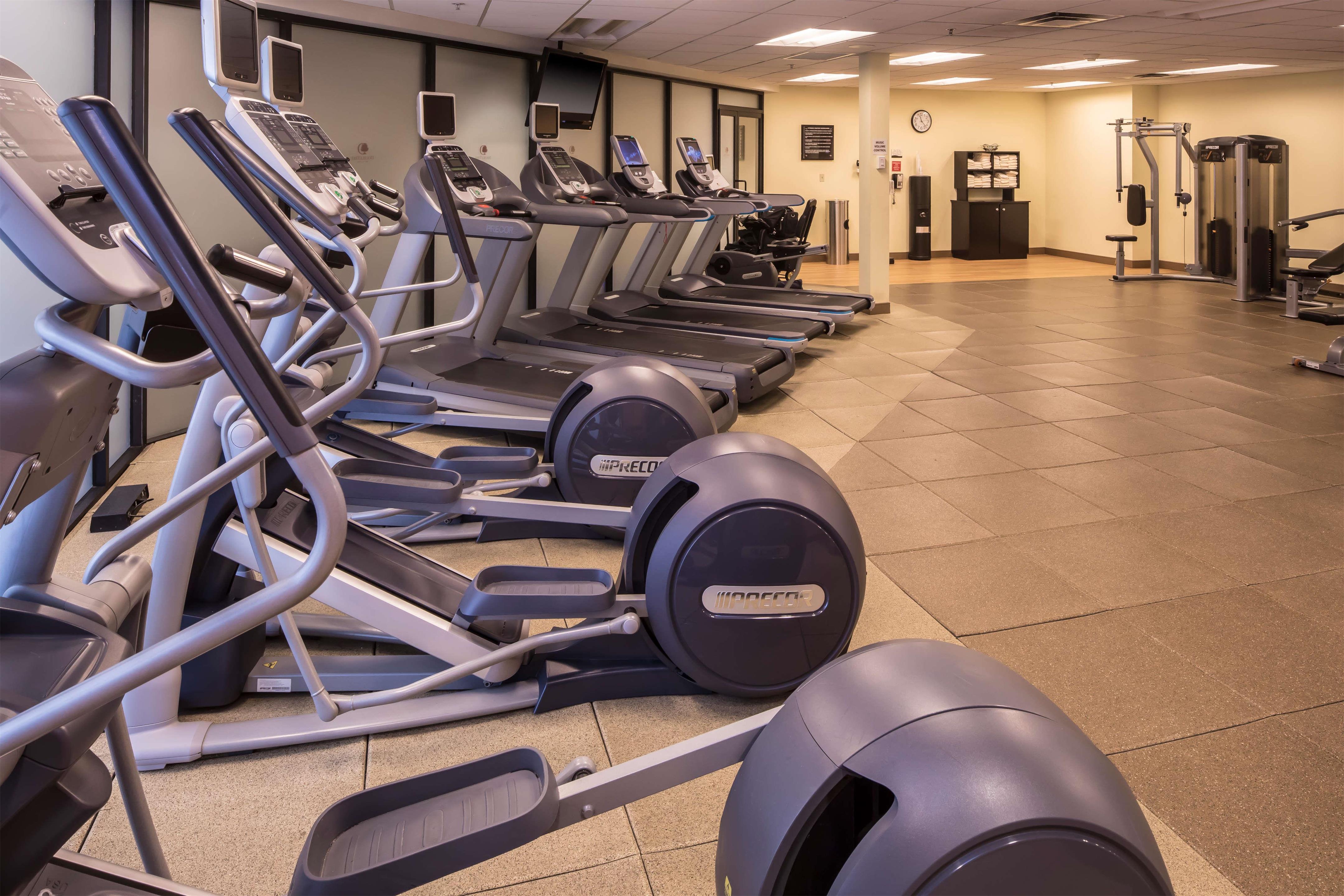 Health club fitness center gym | DoubleTree by Hilton Hotel & Suites Pittsburgh Downtown